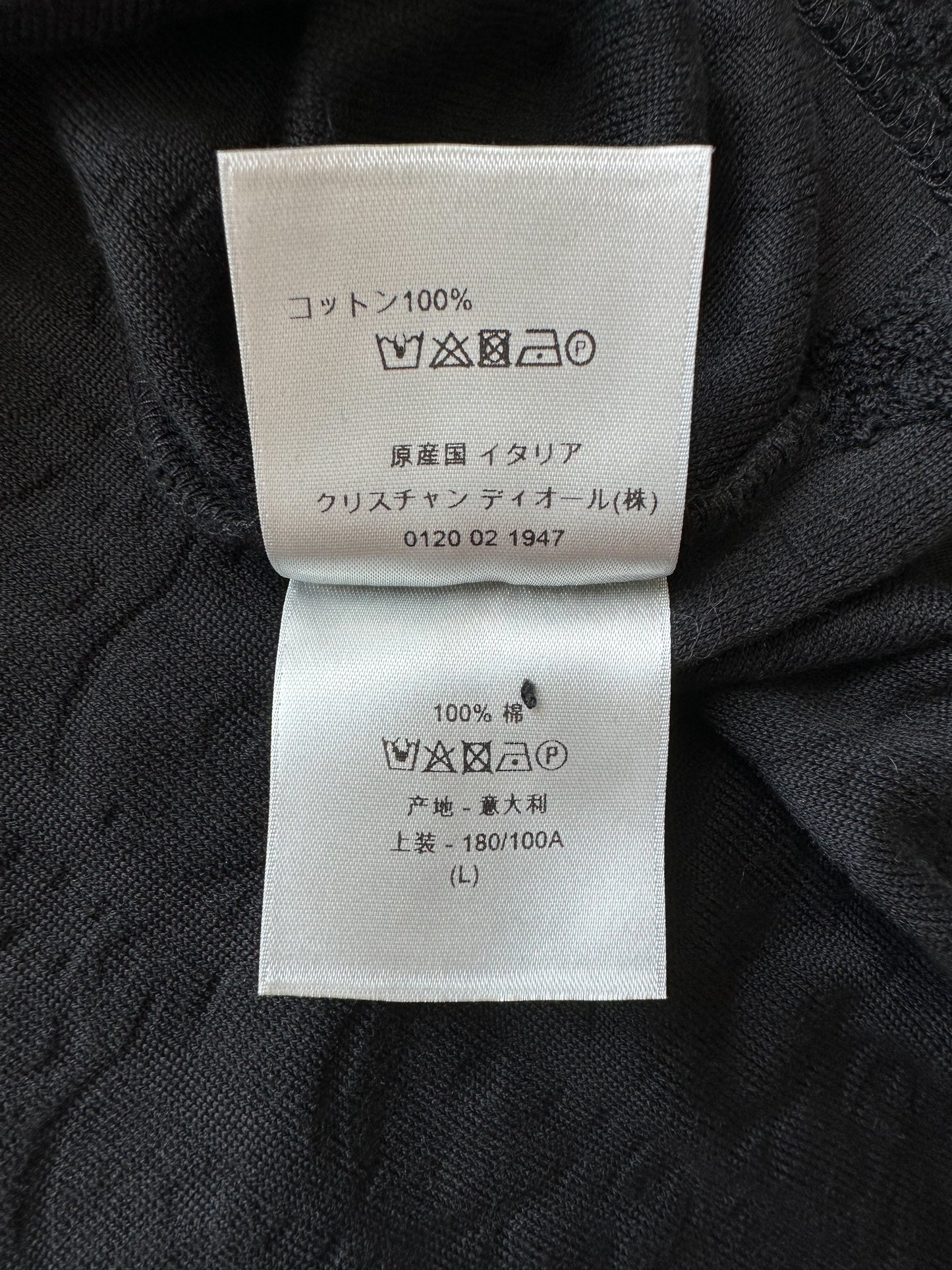 Dior Navy Oblique Towel Polo T-Shirt