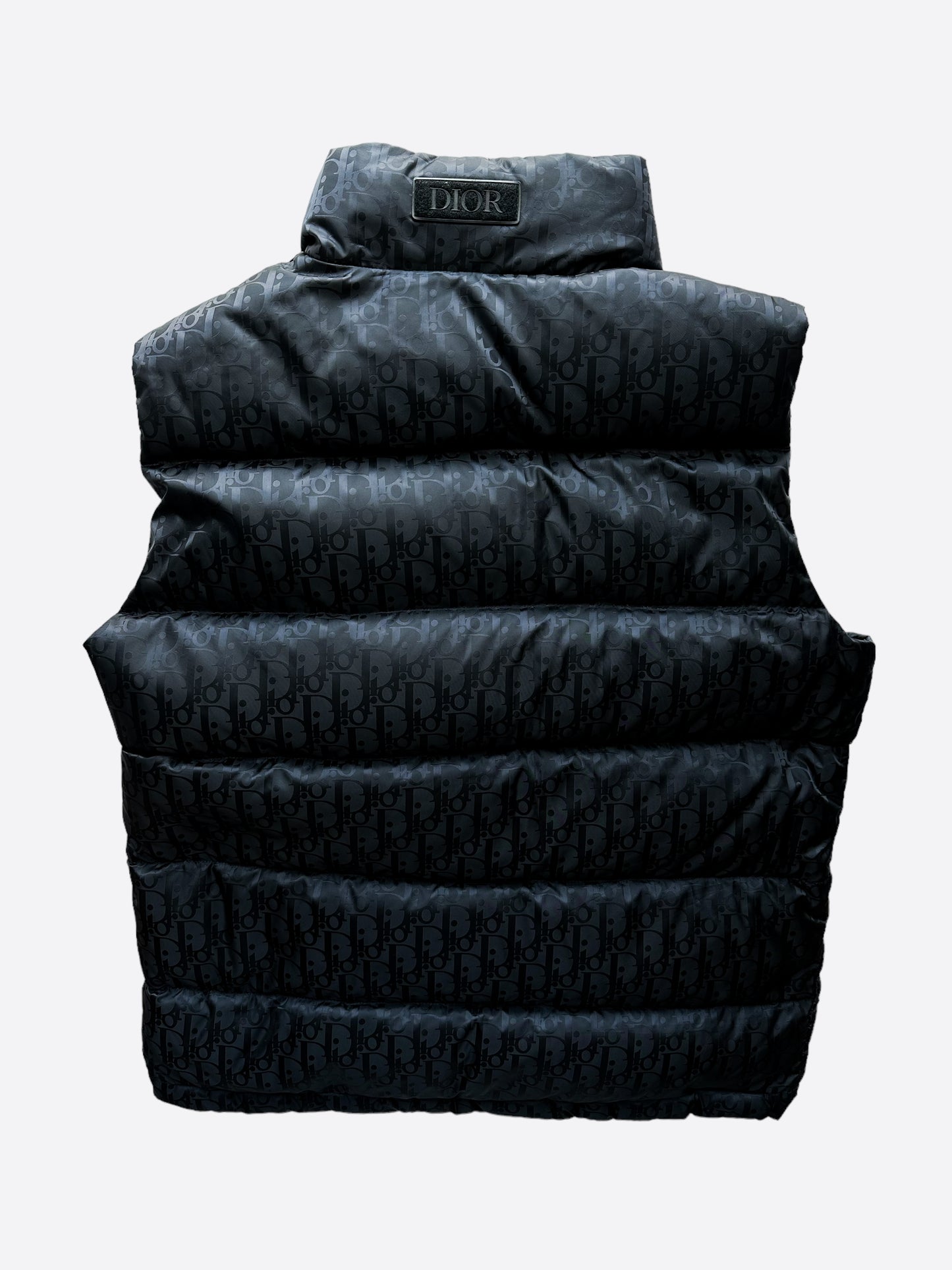 Dior Black Oblique Puffer Vest