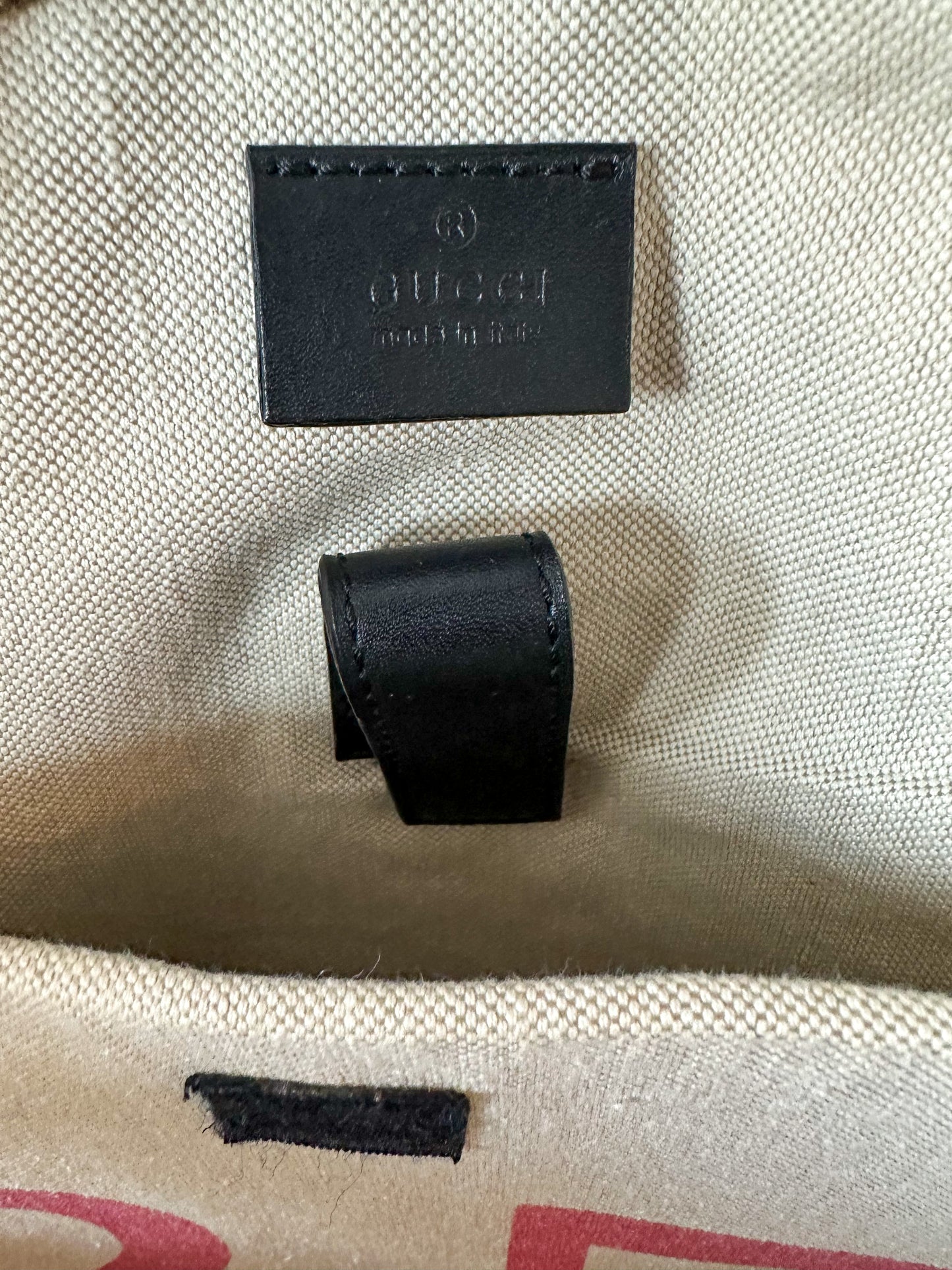 Gucci Tan GG Monogram Tiger backpack