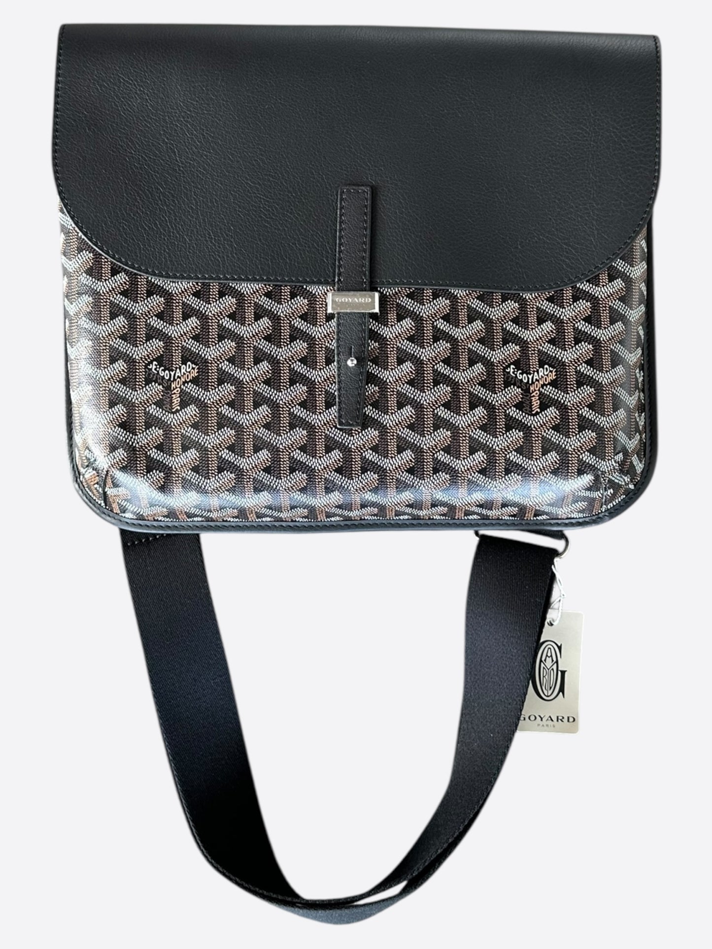 Goyard Black Coursier Messenger Bag