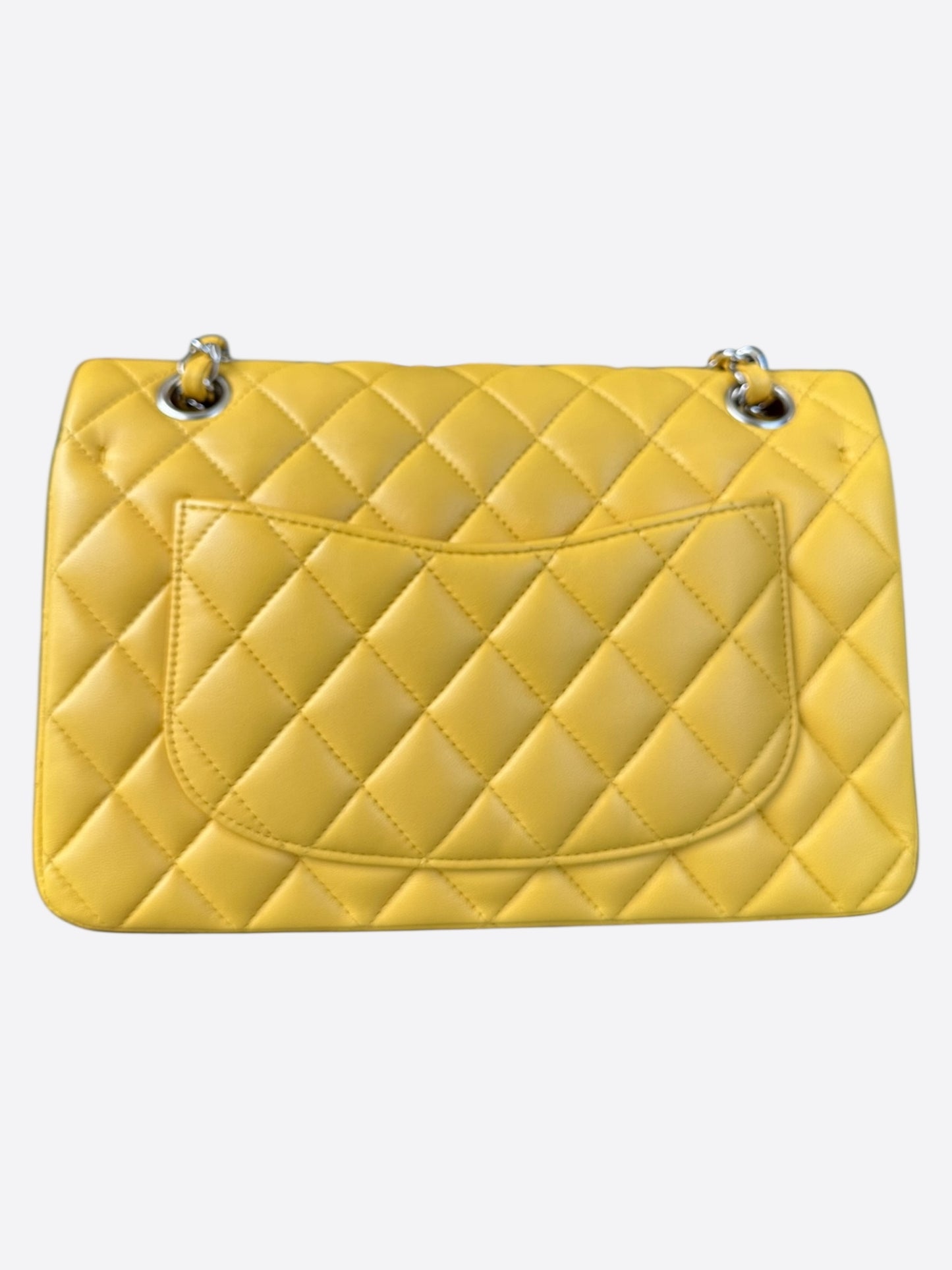 Chanel Yellow Quilted Lambskin Small Flap Bag