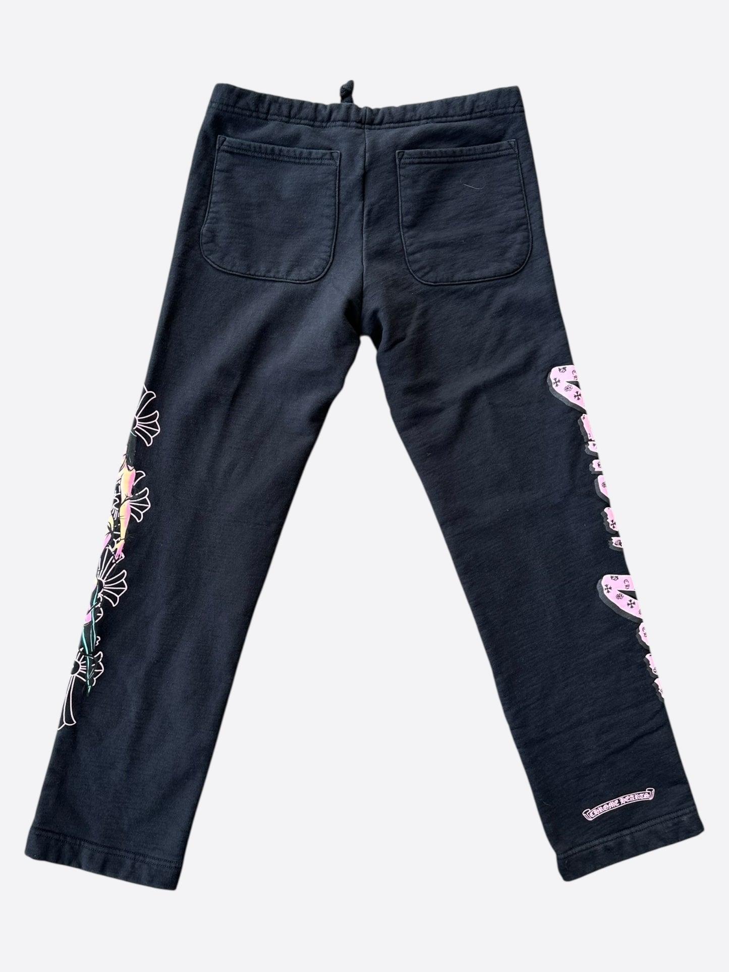 Chrome Hearts Black & Pink Deadly Doll Sweatpants