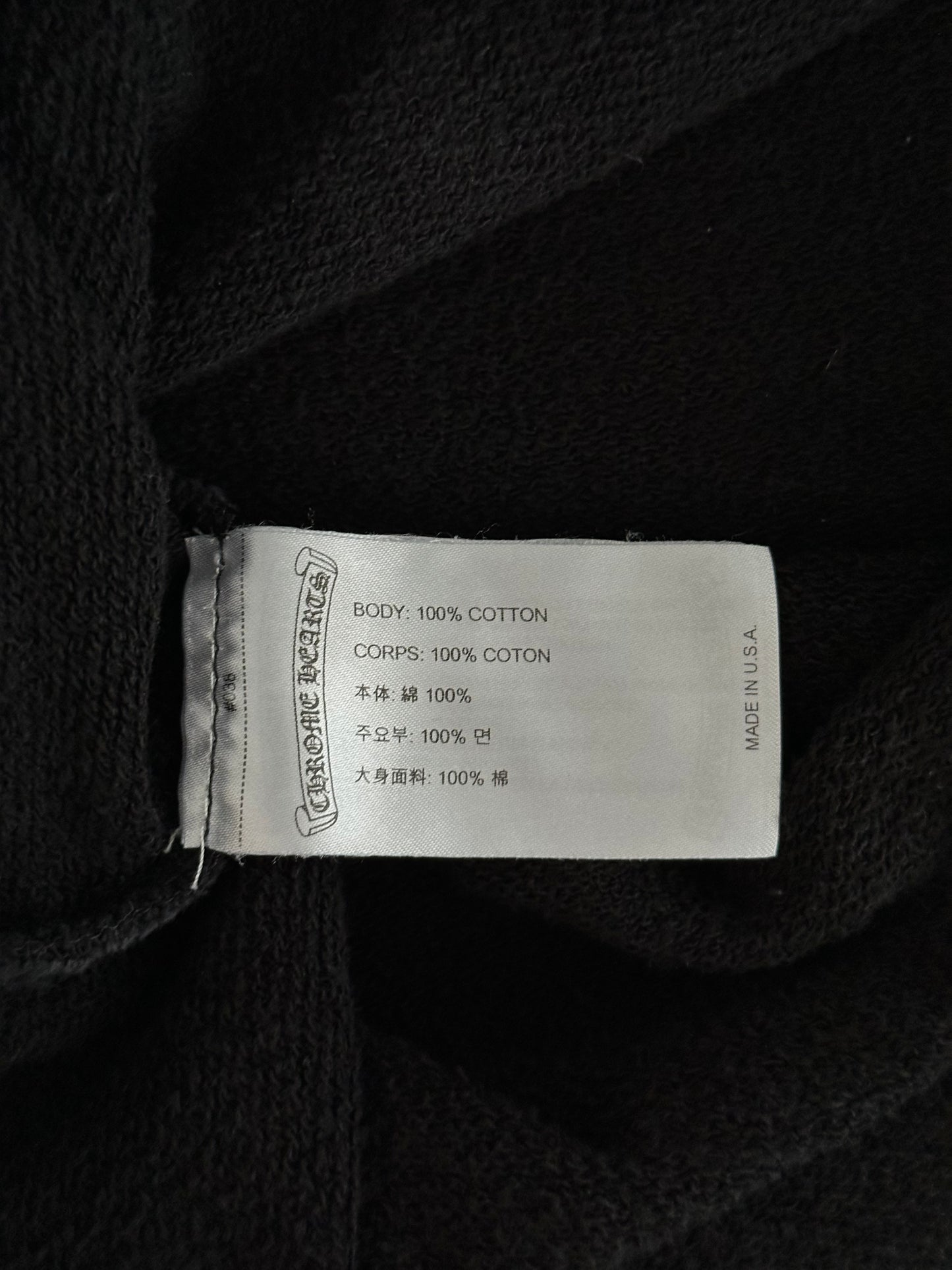 Chrome Hearts Black Matty Boy Stay Fast Hoodie