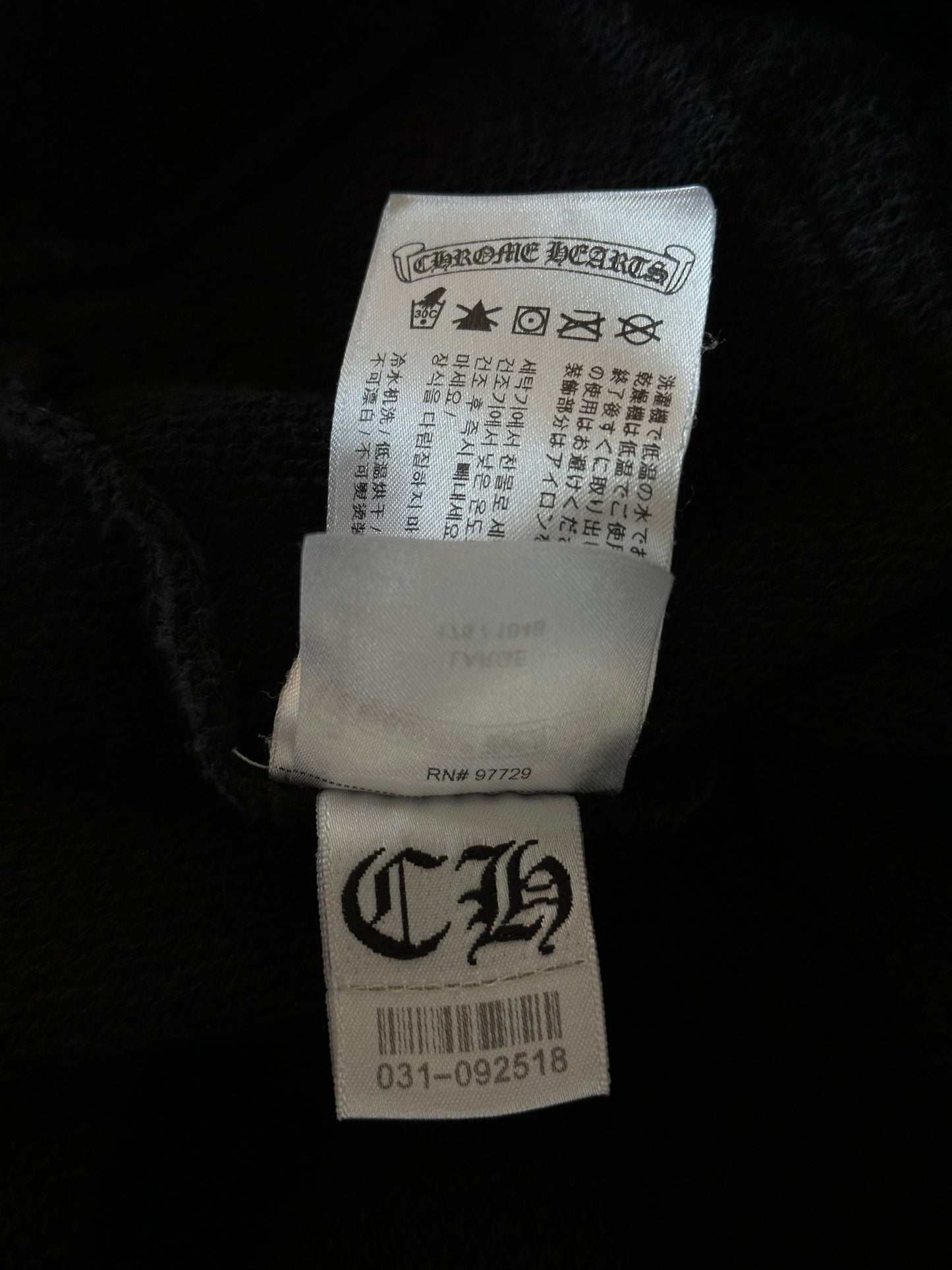 Chrome Hearts Black Matty Boy Stay Fast Hoodie