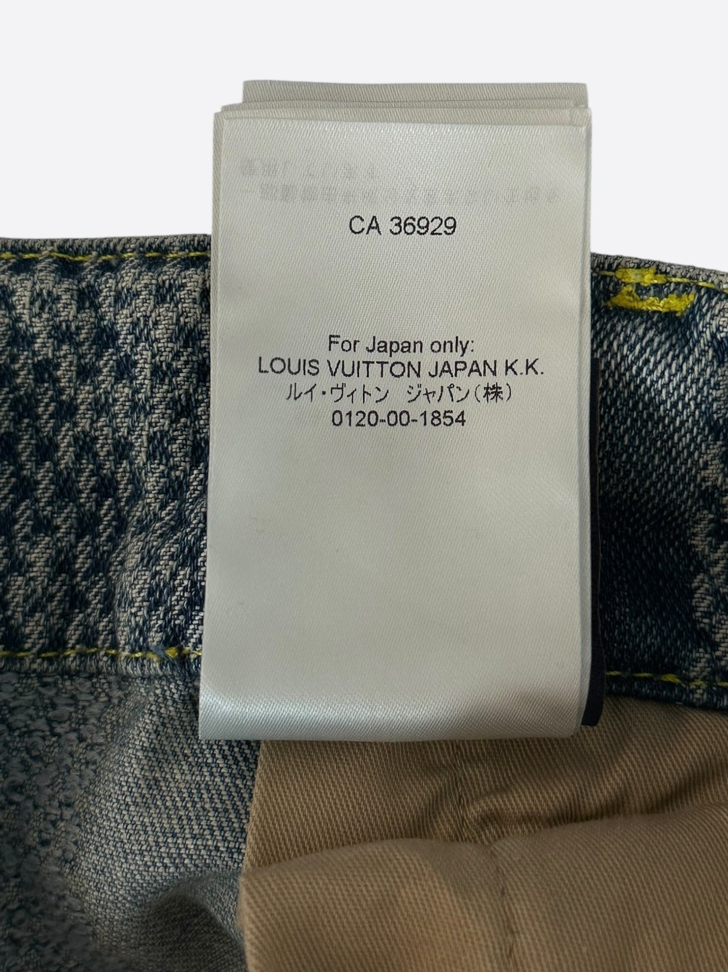 Louis Vuitton Blue Damier Flared Denim Jeans