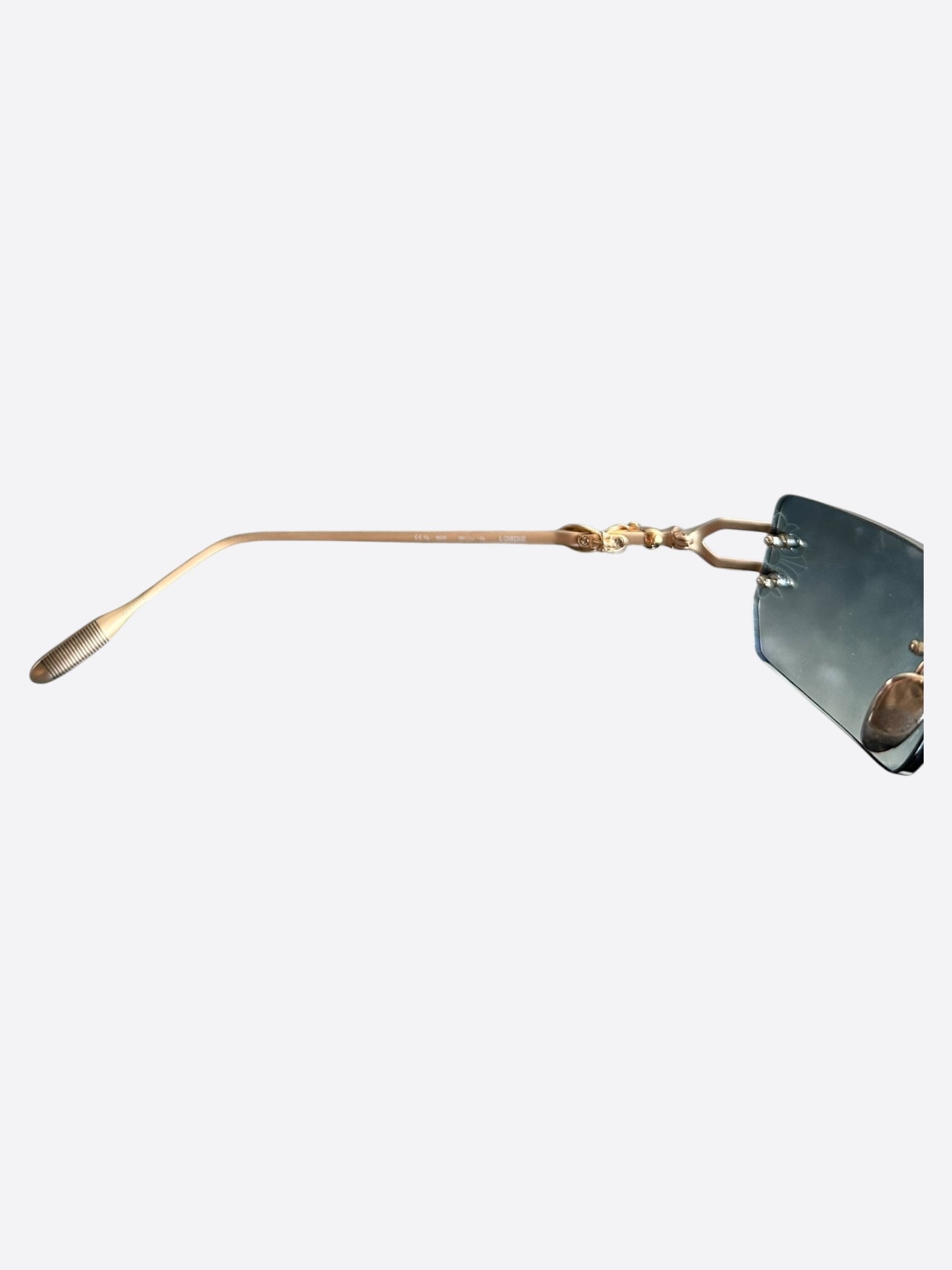 Chrome Hearts Gold Lordie Sunglasses
