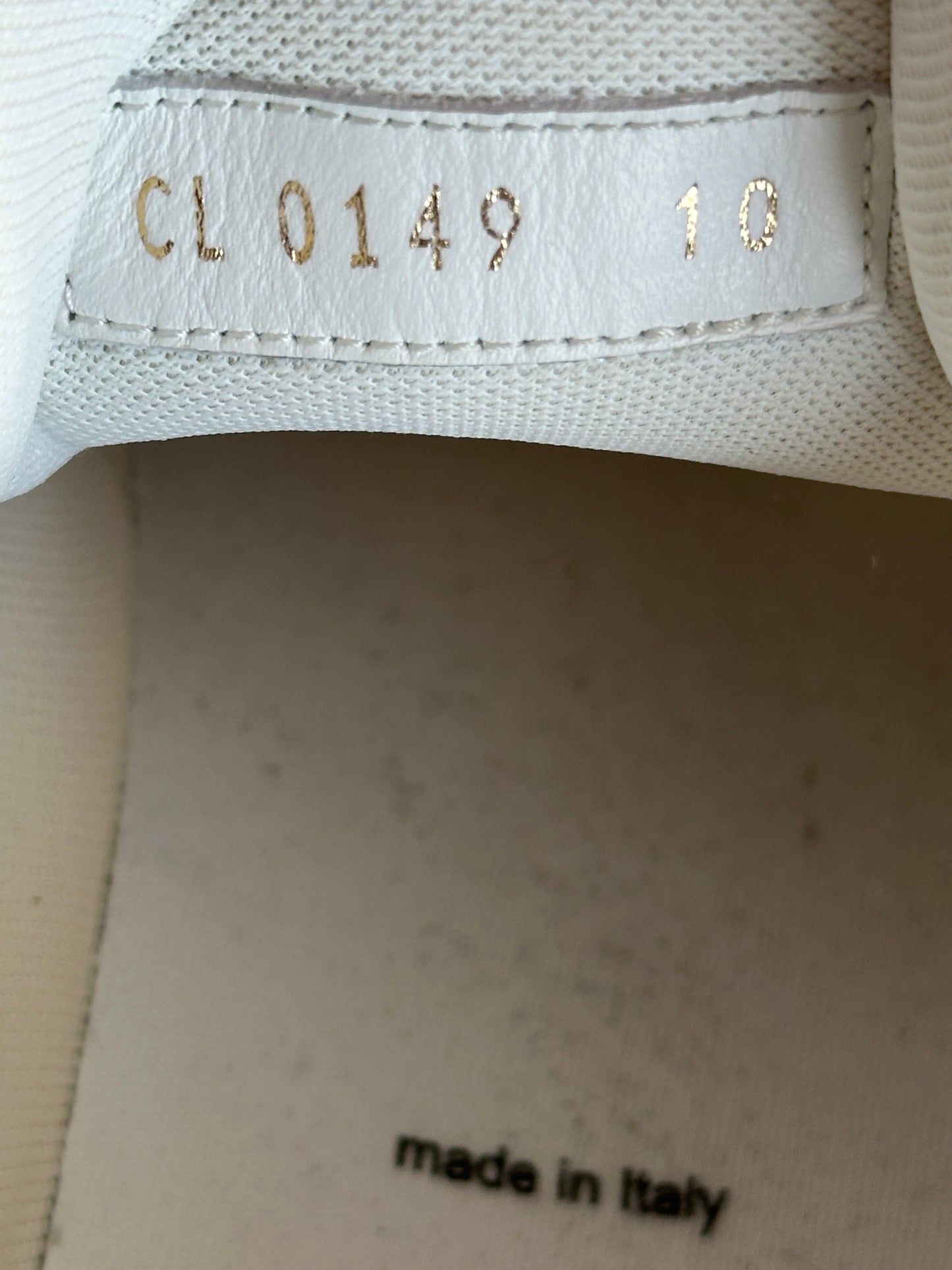 Louis Vuitton Grey & White Leather Trainers