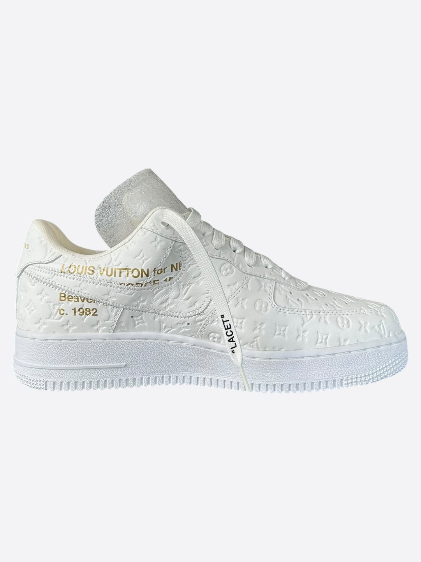 Louis Vuitton Nike White Monogram Low Top Air Force 1