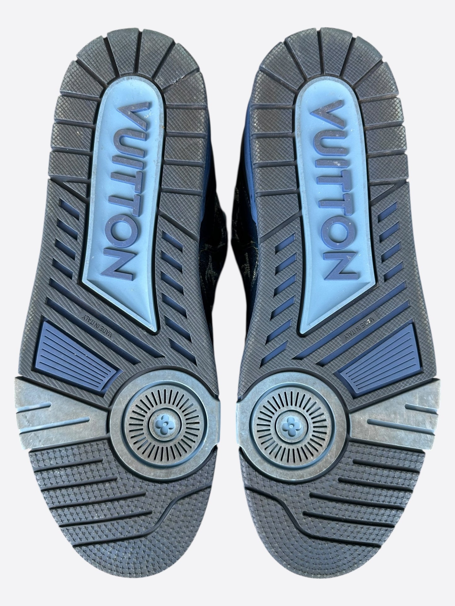 Louis Vuitton Nigo Blue Denim Monogram Trainers