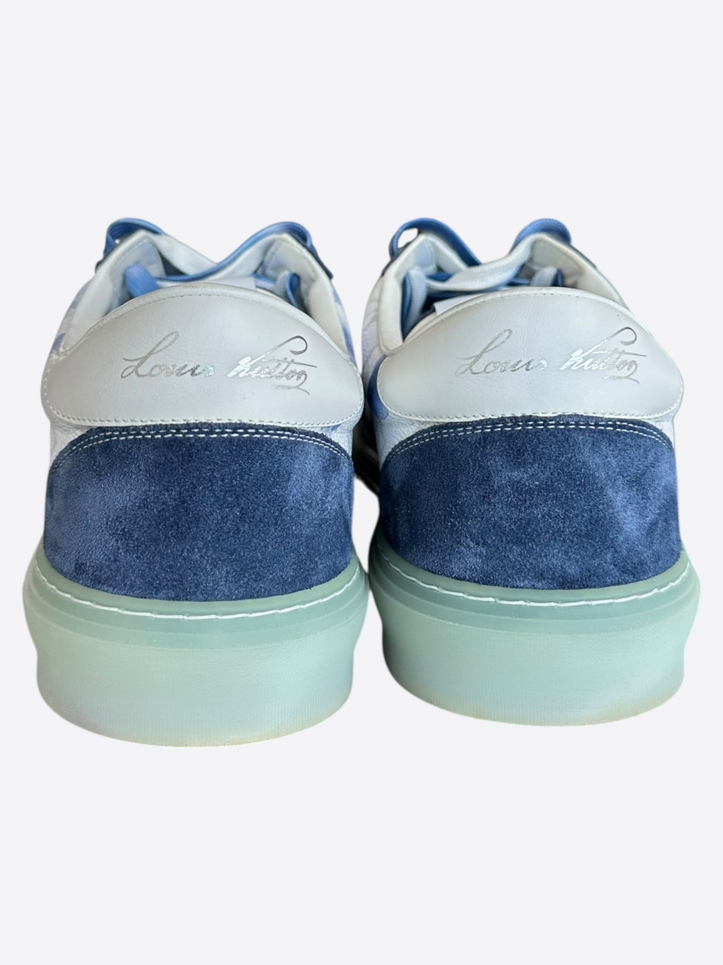 Louis Vuitton Blue Watercolor Monogram Ollie Sneakers