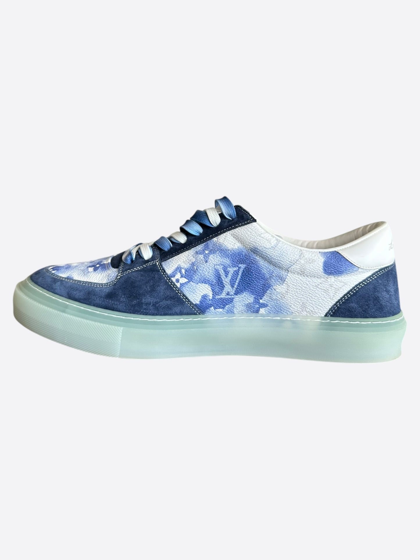 Louis Vuitton Blue Watercolor Monogram Ollie Sneakers
