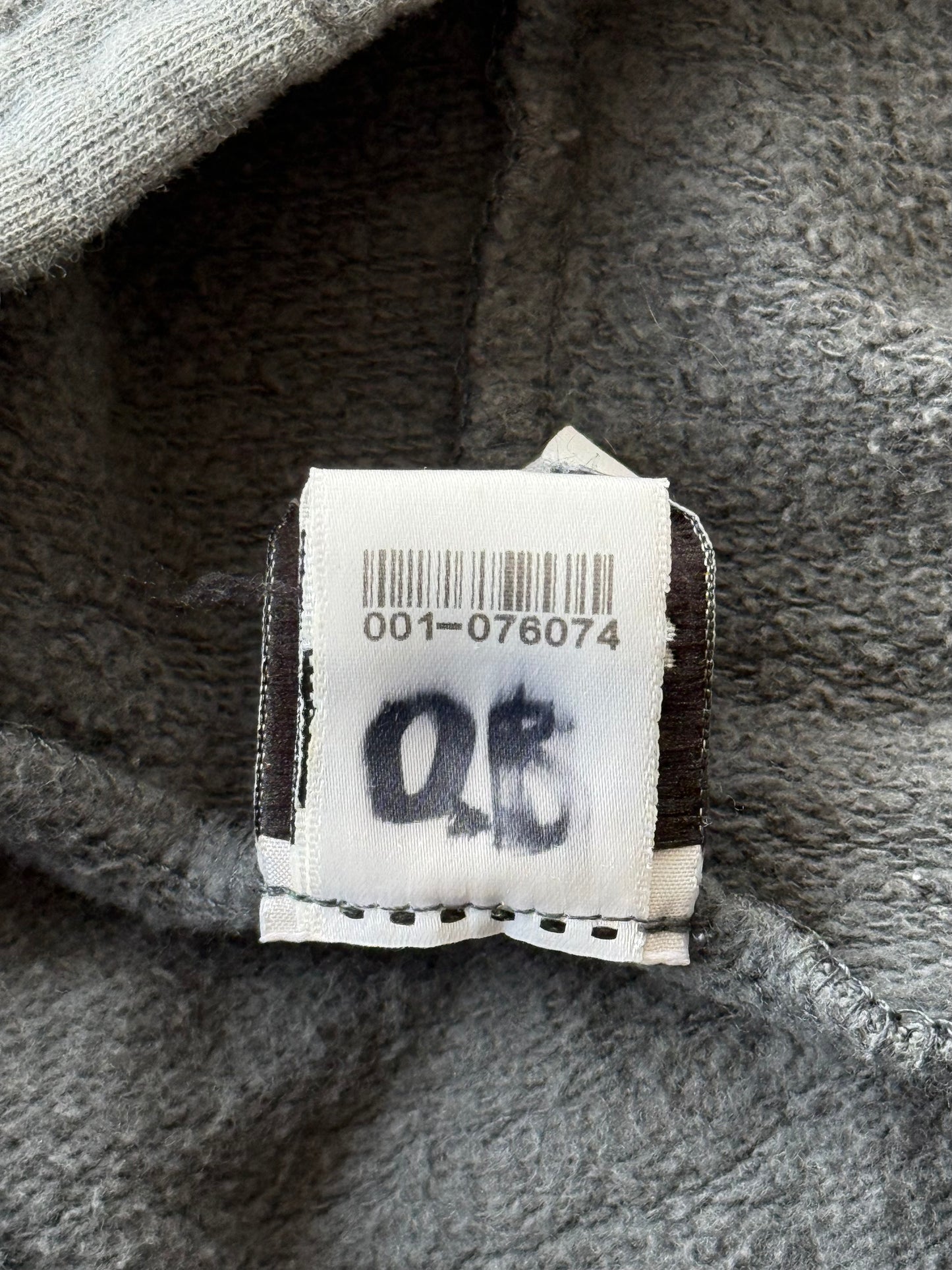 Chrome Hearts Grey & Black Horseshoe Logo Zip Up Hoodie