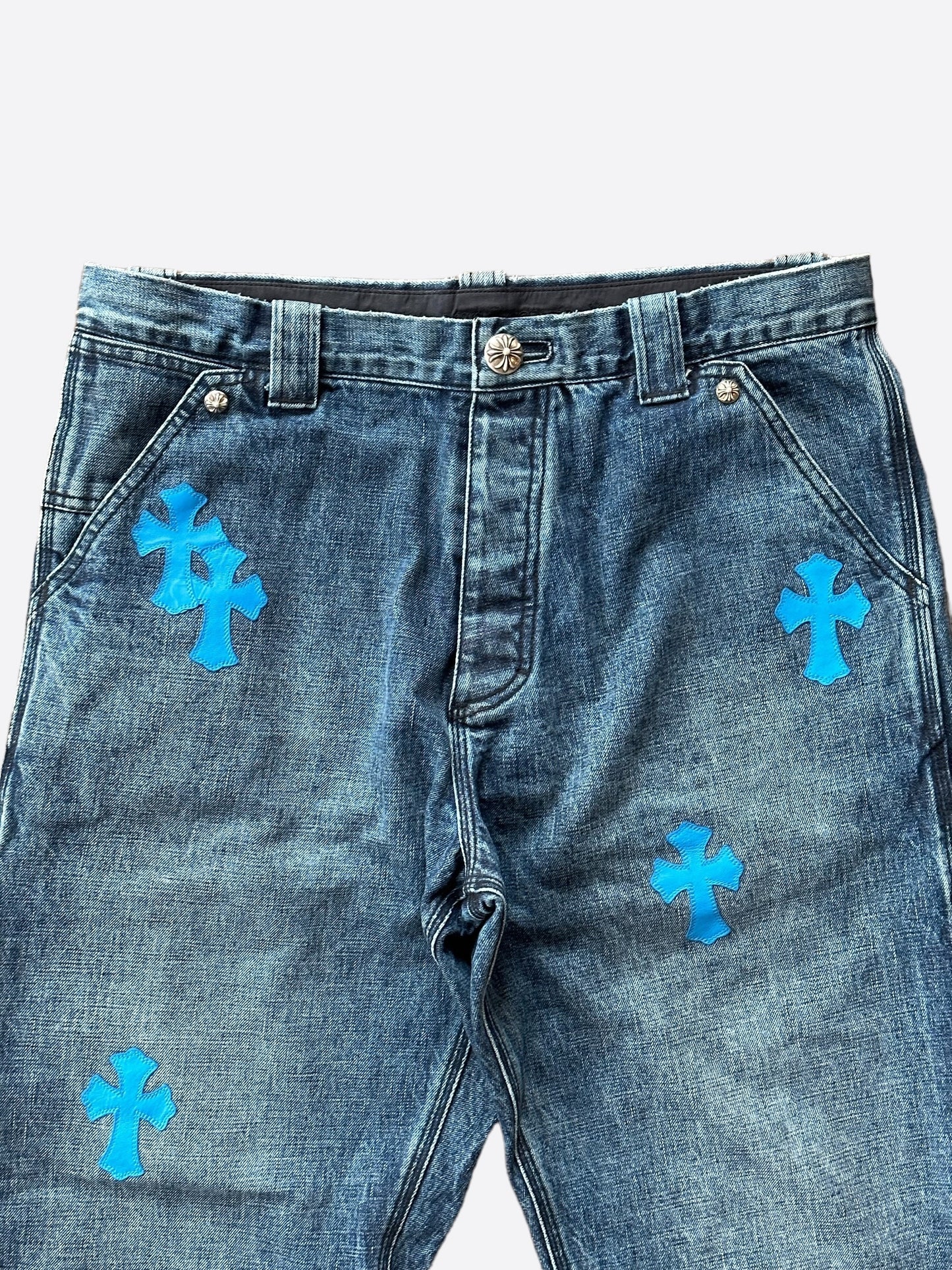 Chrome Hearts Blue Cross Patch 1/1 Carpenter Jeans