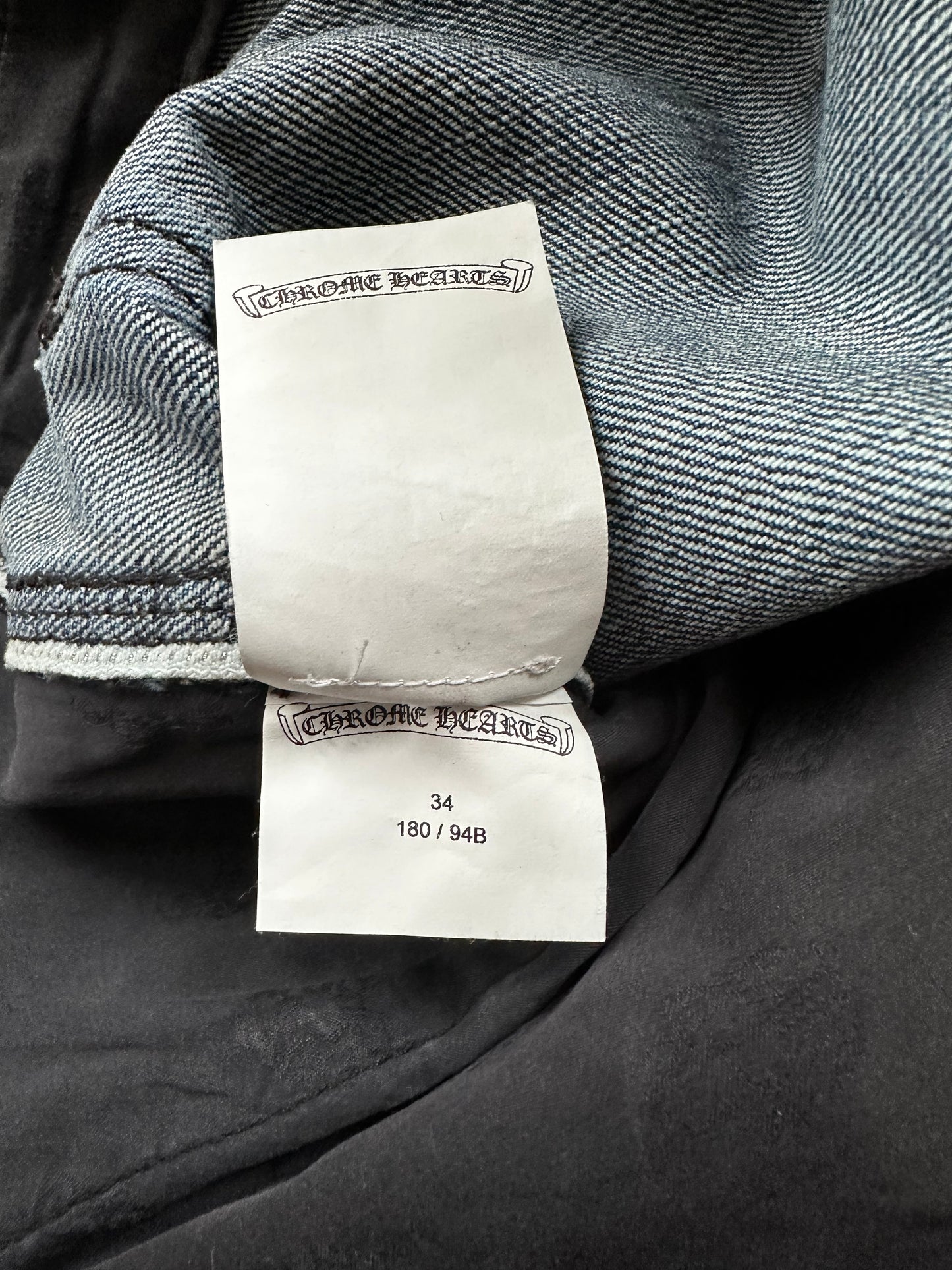 Chrome Hearts Blue Cross Patch 1/1 Carpenter Jeans