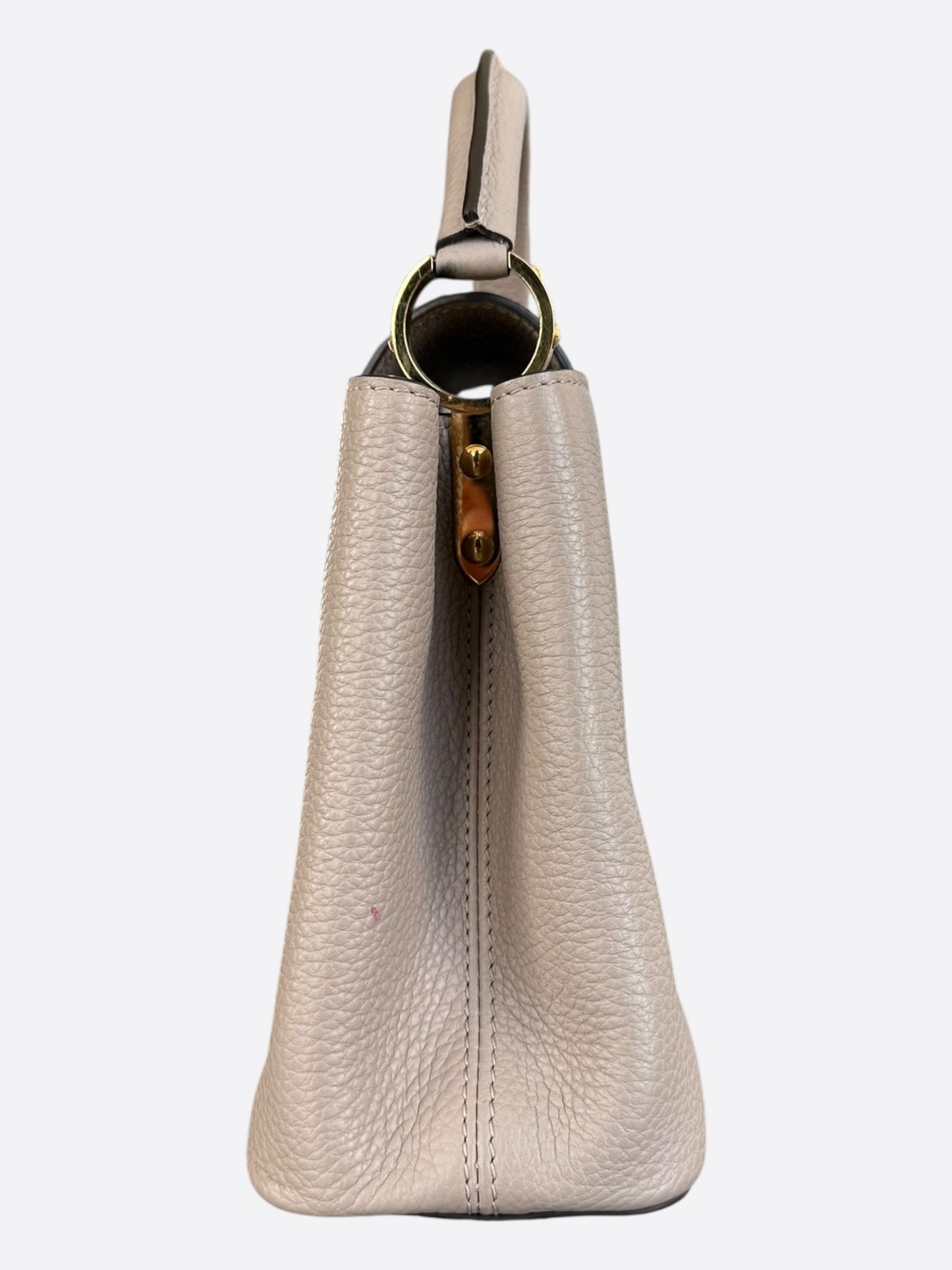 Louis Vuitton Beige Capucines PM