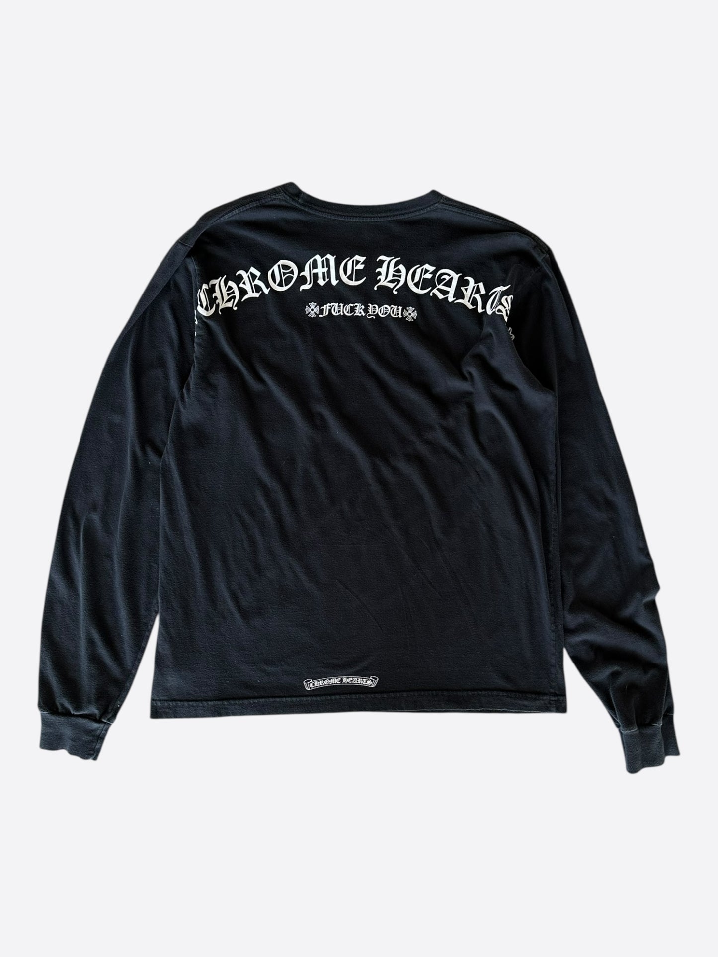 Chrome Hearts Black & White F**K You Longsleeve T-Shirt