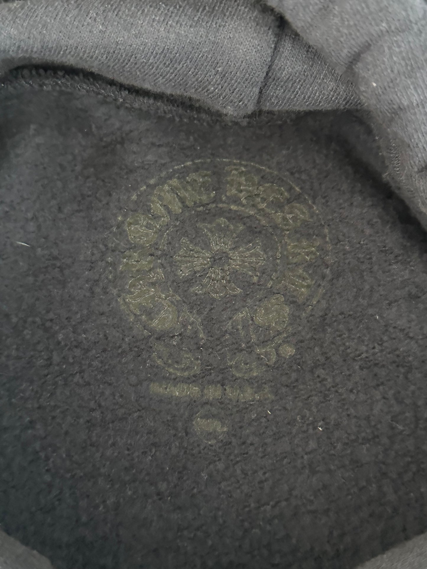 Chrome Hearts Navy & Red Horseshoe Logo Hoodie