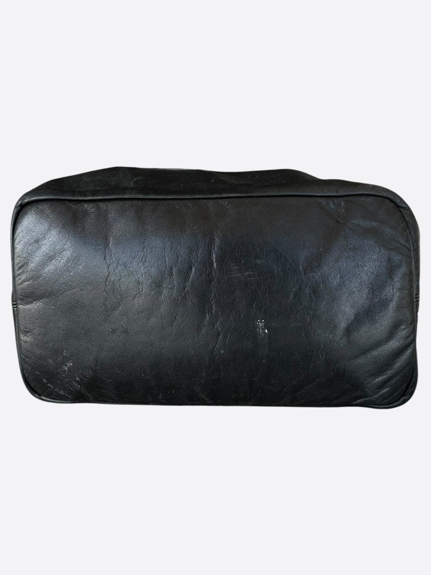 Chrome Hearts Black Leather Tote Bag