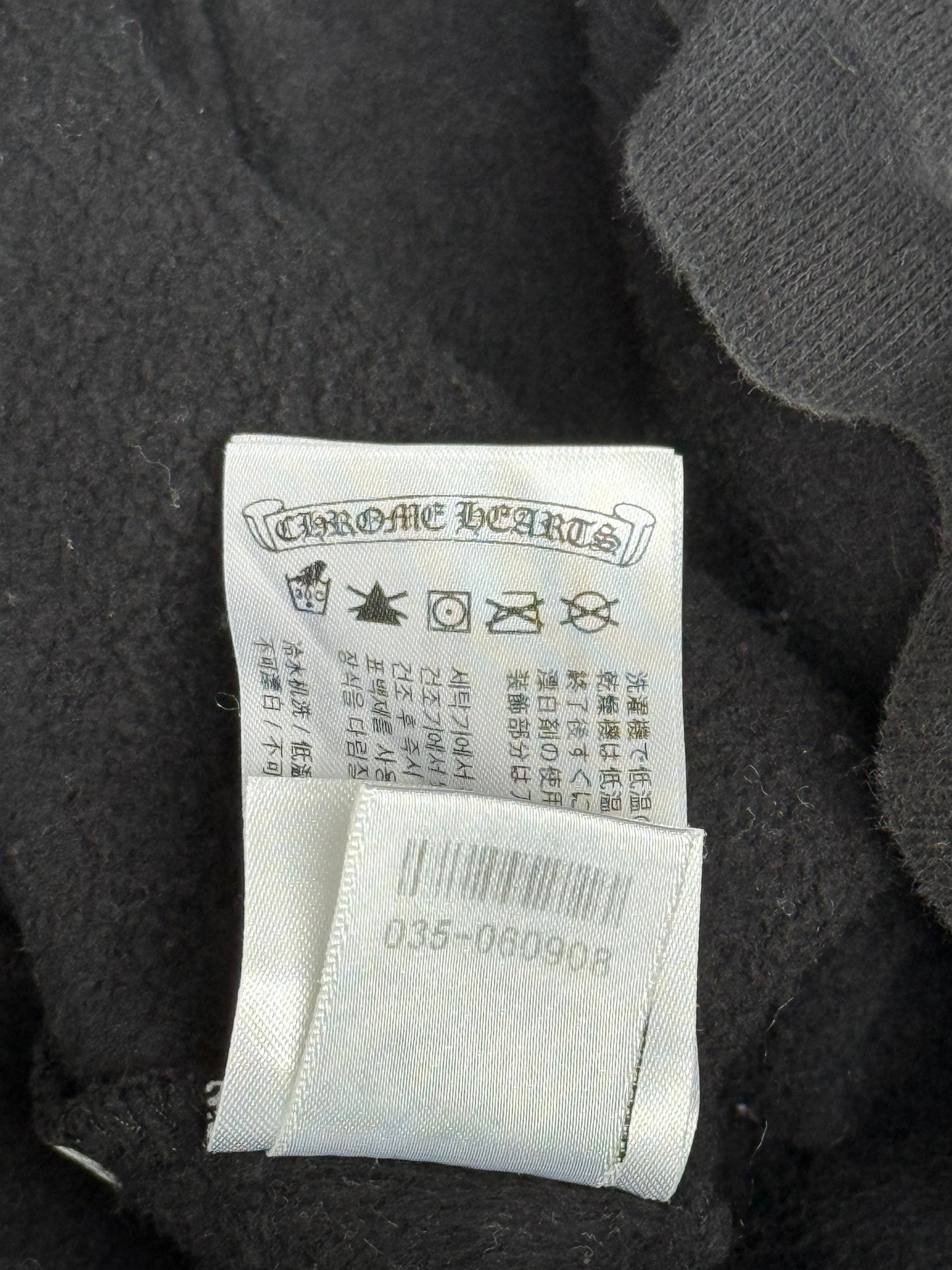 Chrome Hearts Black & Purple Dagger Script Logo Hoodie