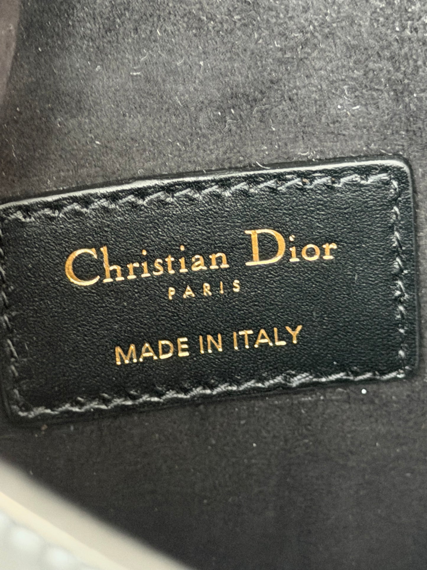 Dior Black Leather Saddle Belt Bag