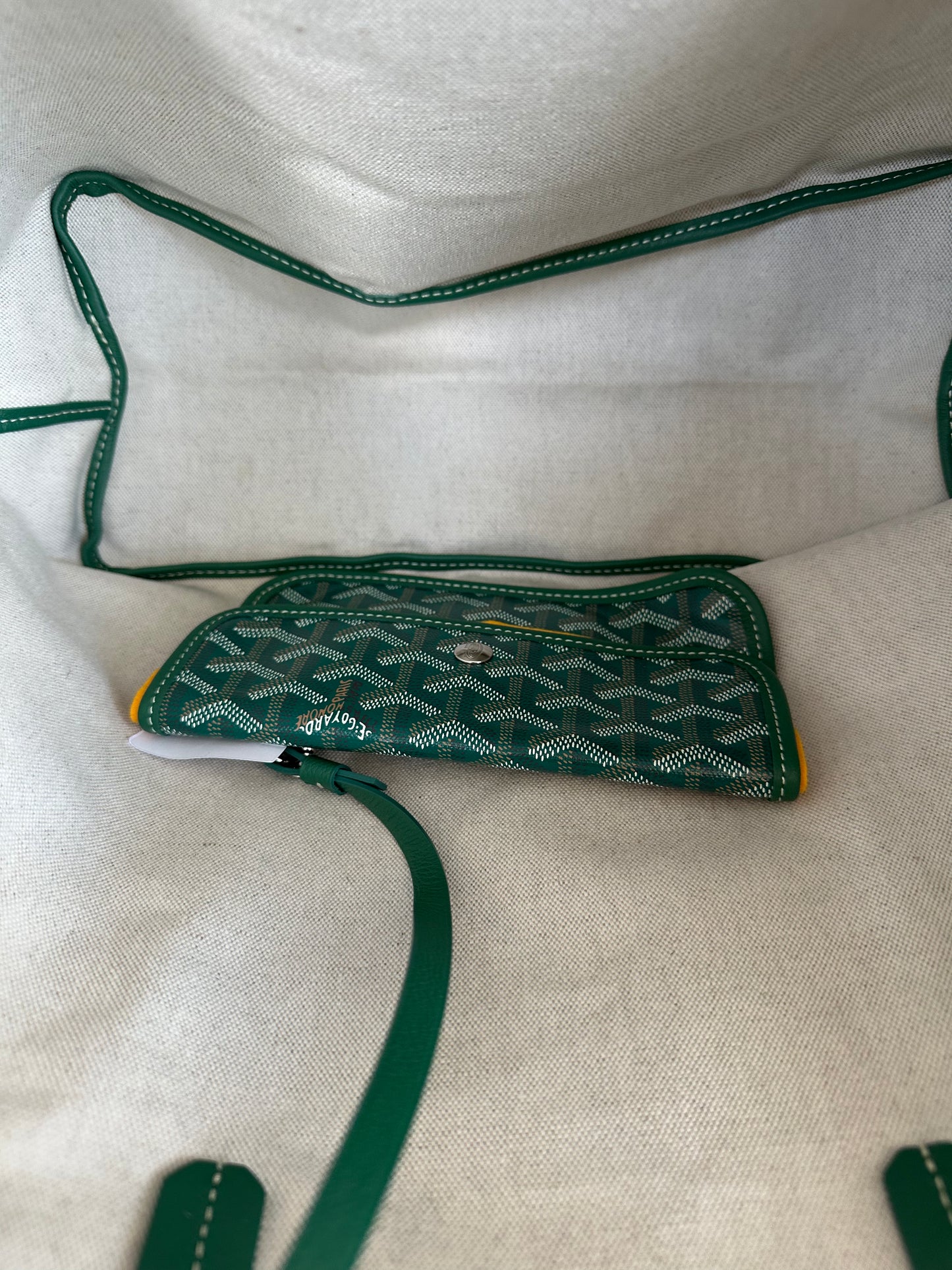 Goyard Green St. Louis Tote Bag