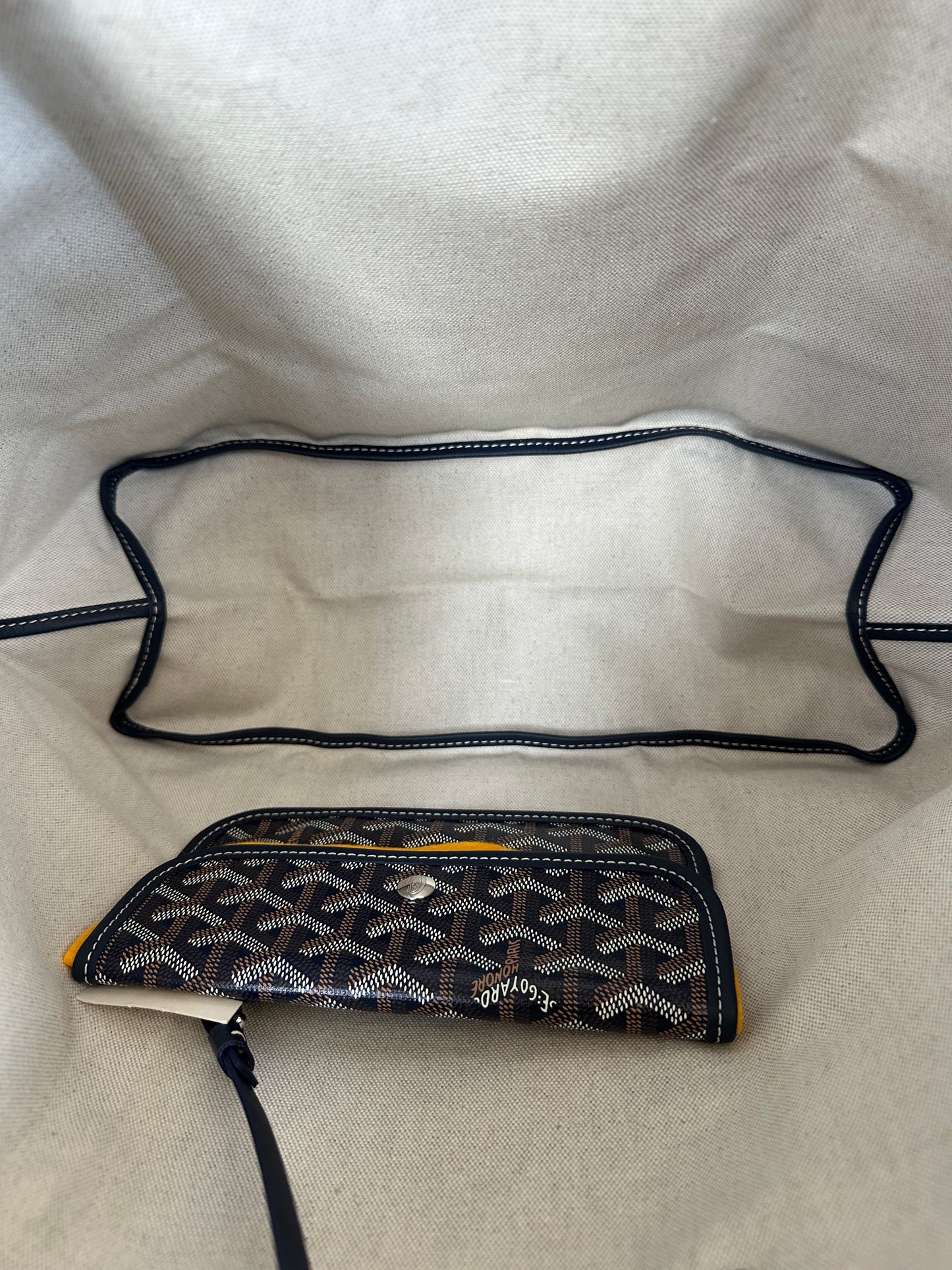 Goyard Navy St. Louis Tote Bag