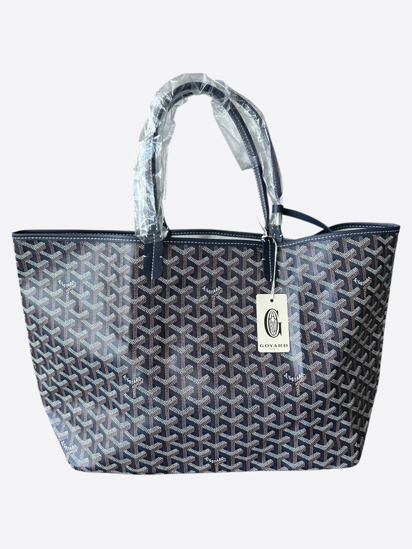 Goyard Navy St. Louis Tote Bag