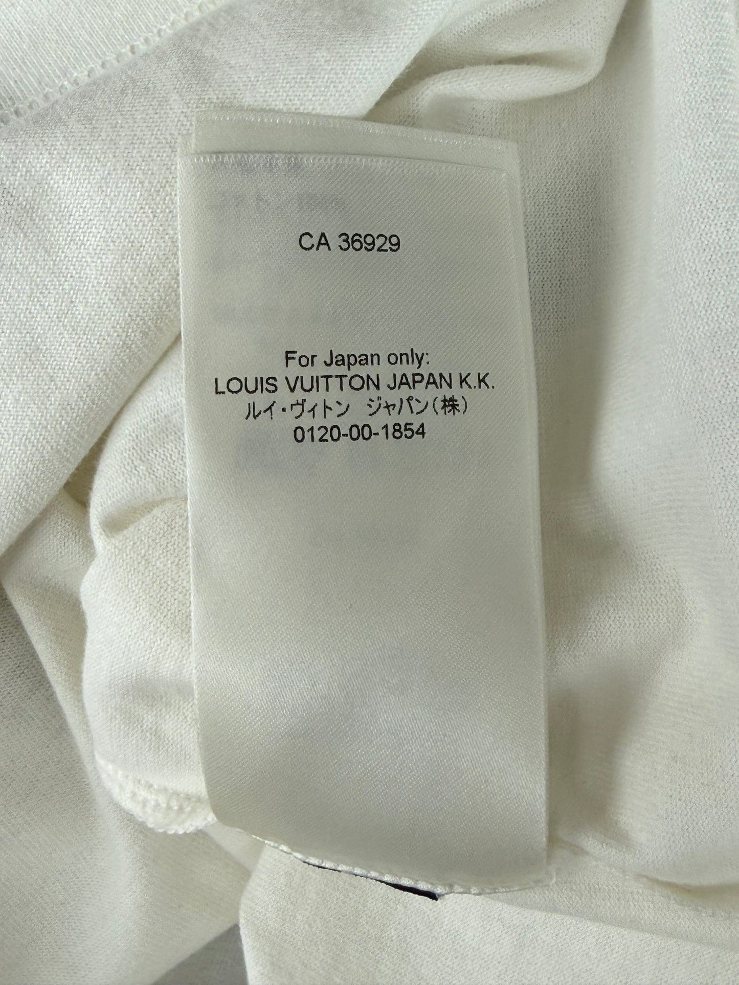 Louis Vuitton White & Black Birds Logo T-Shirt