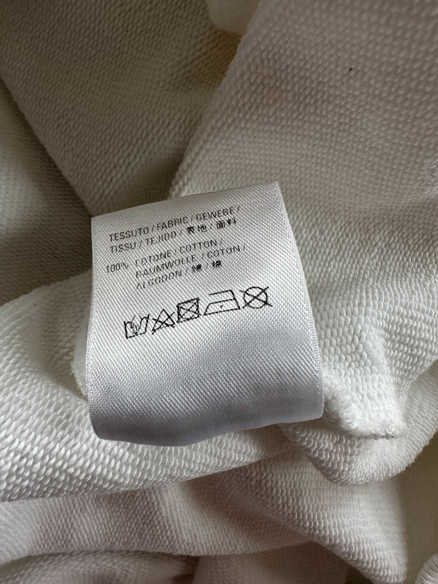 Balenciaga White Credit Card Logo Hoodie