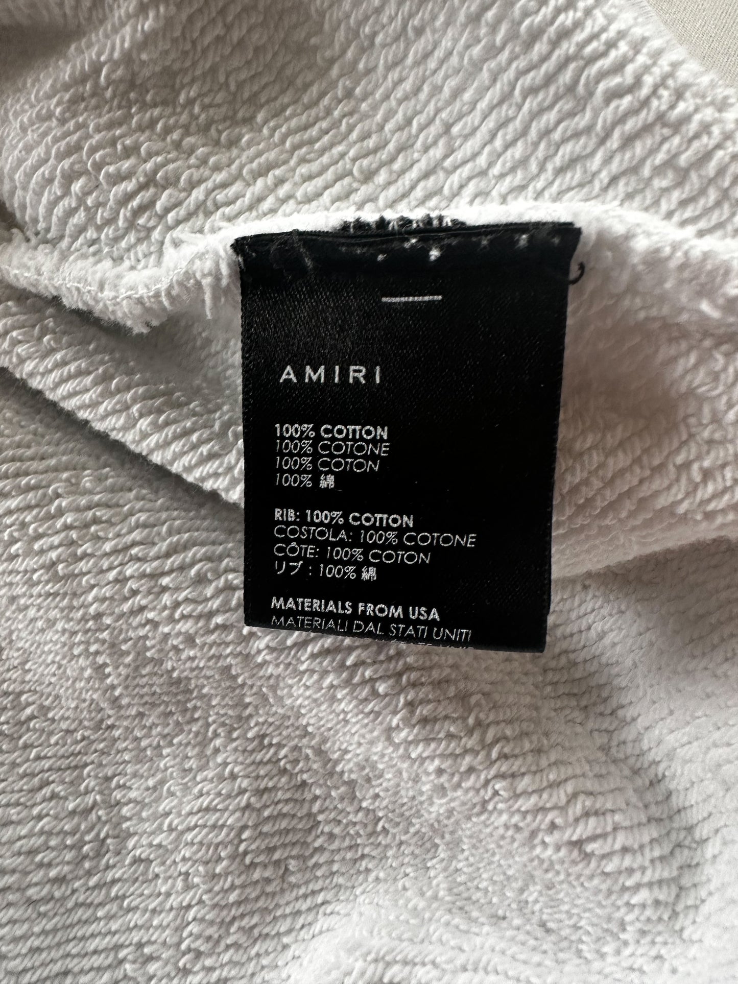 Amiri Grateful Dead White Skull Roses Sweater