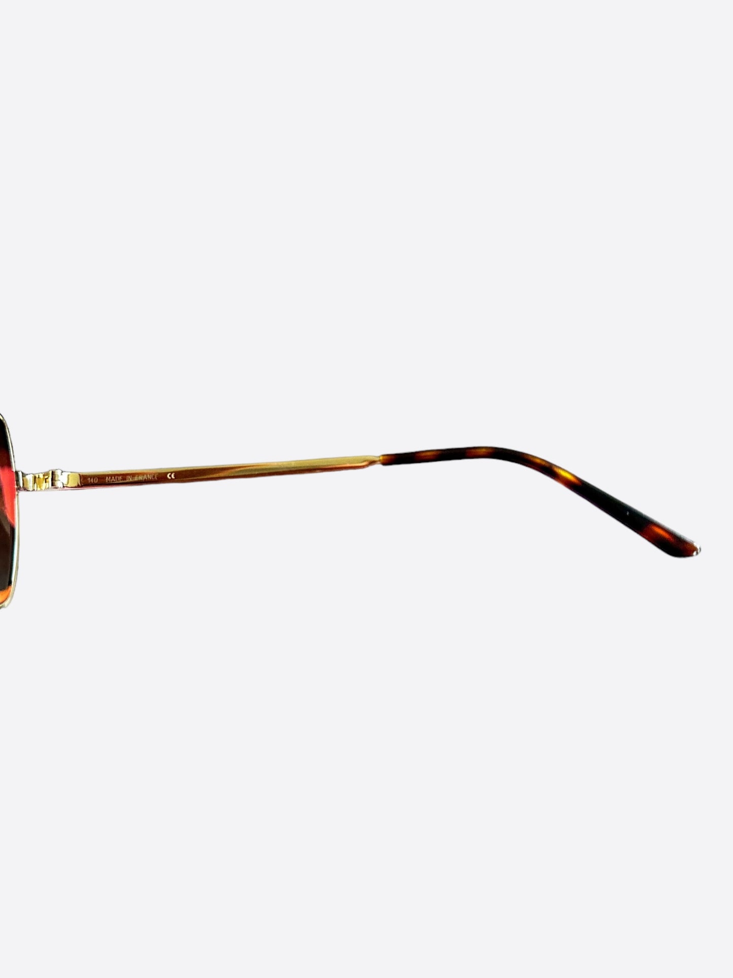 Cartier Gold Aviator Sunglasses