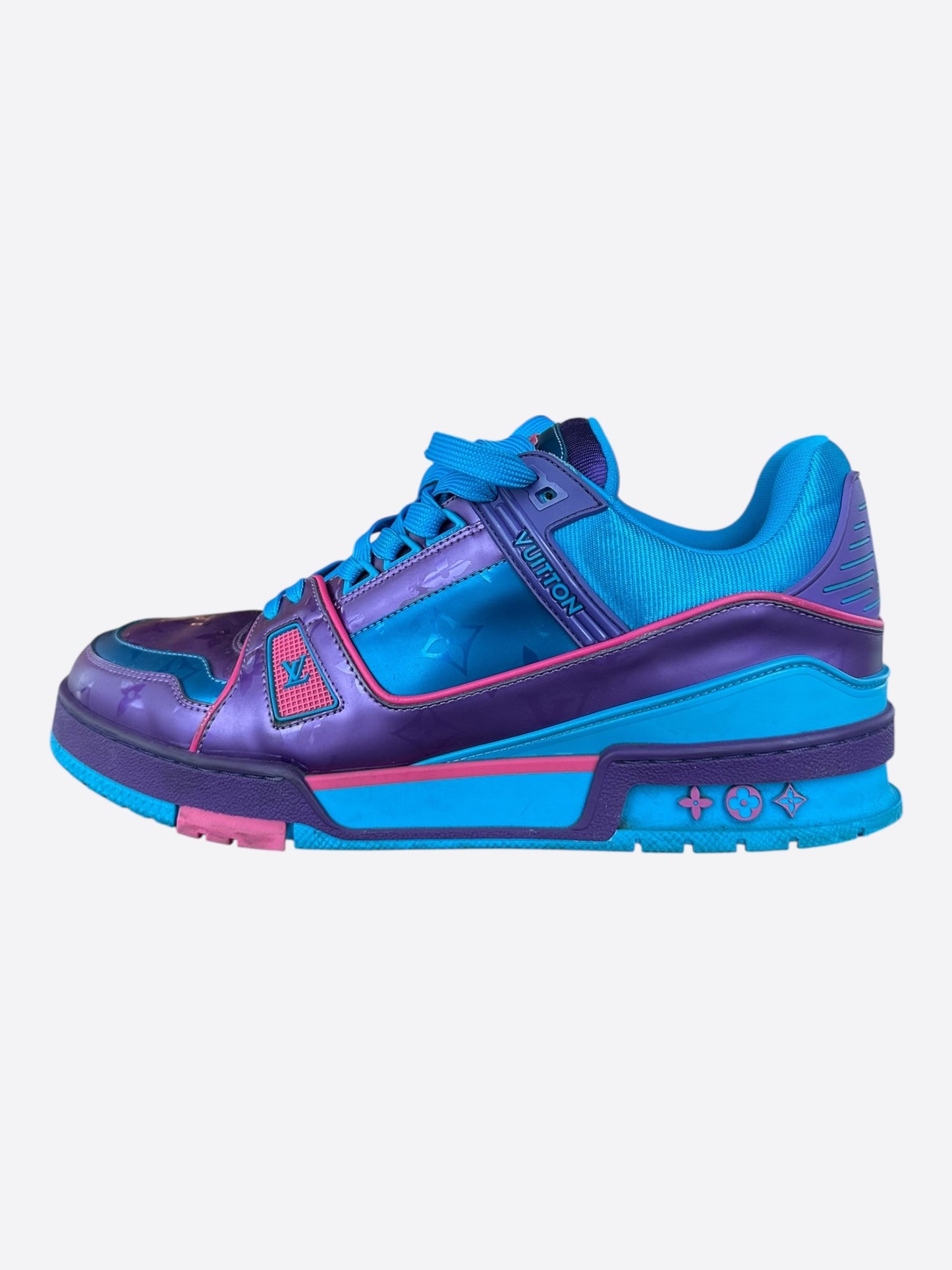 Louis Vuitton Purple & Blue Monogram Trainers