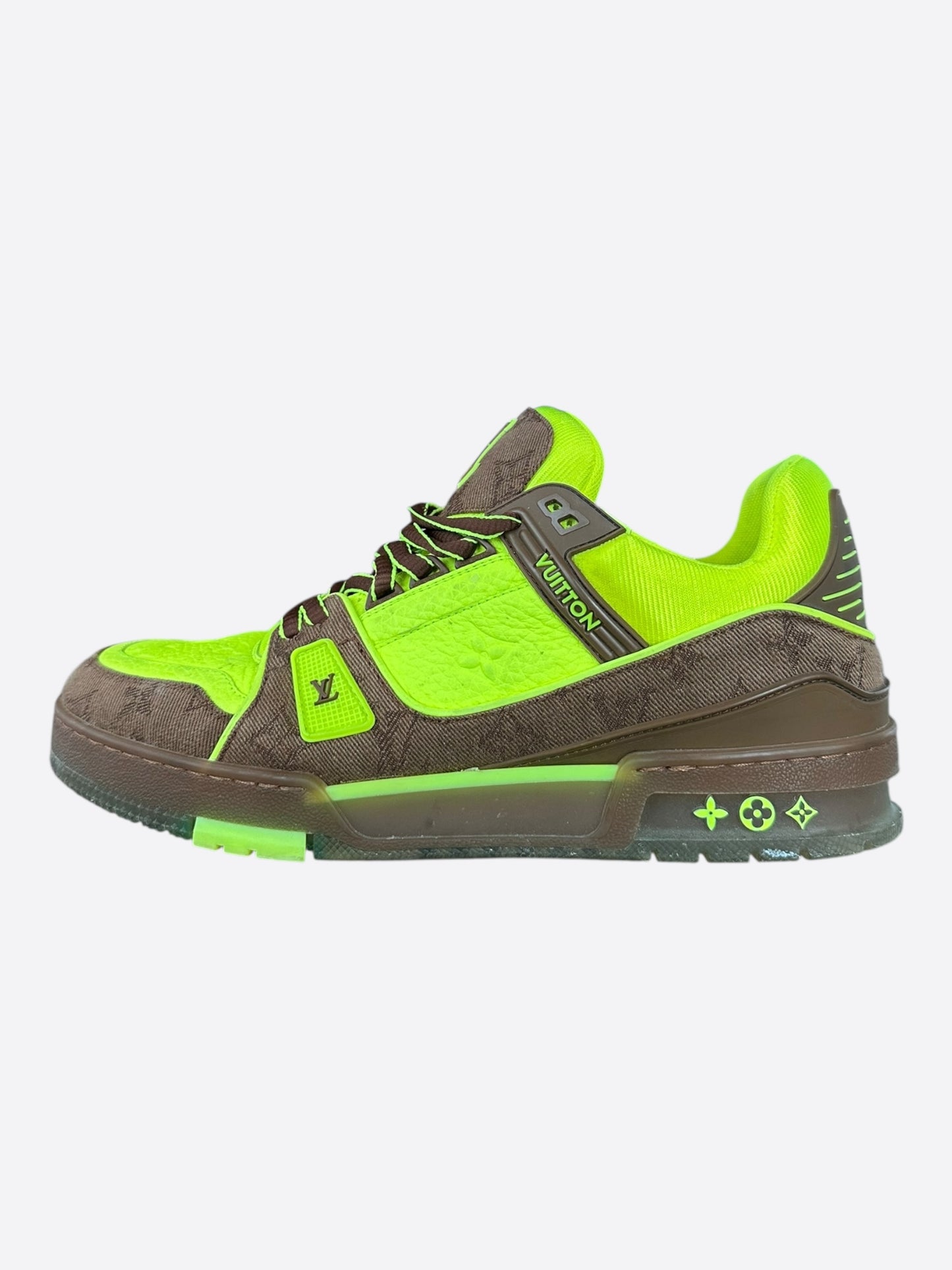 Louis Vuitton Brown & Green Monogram Trainers