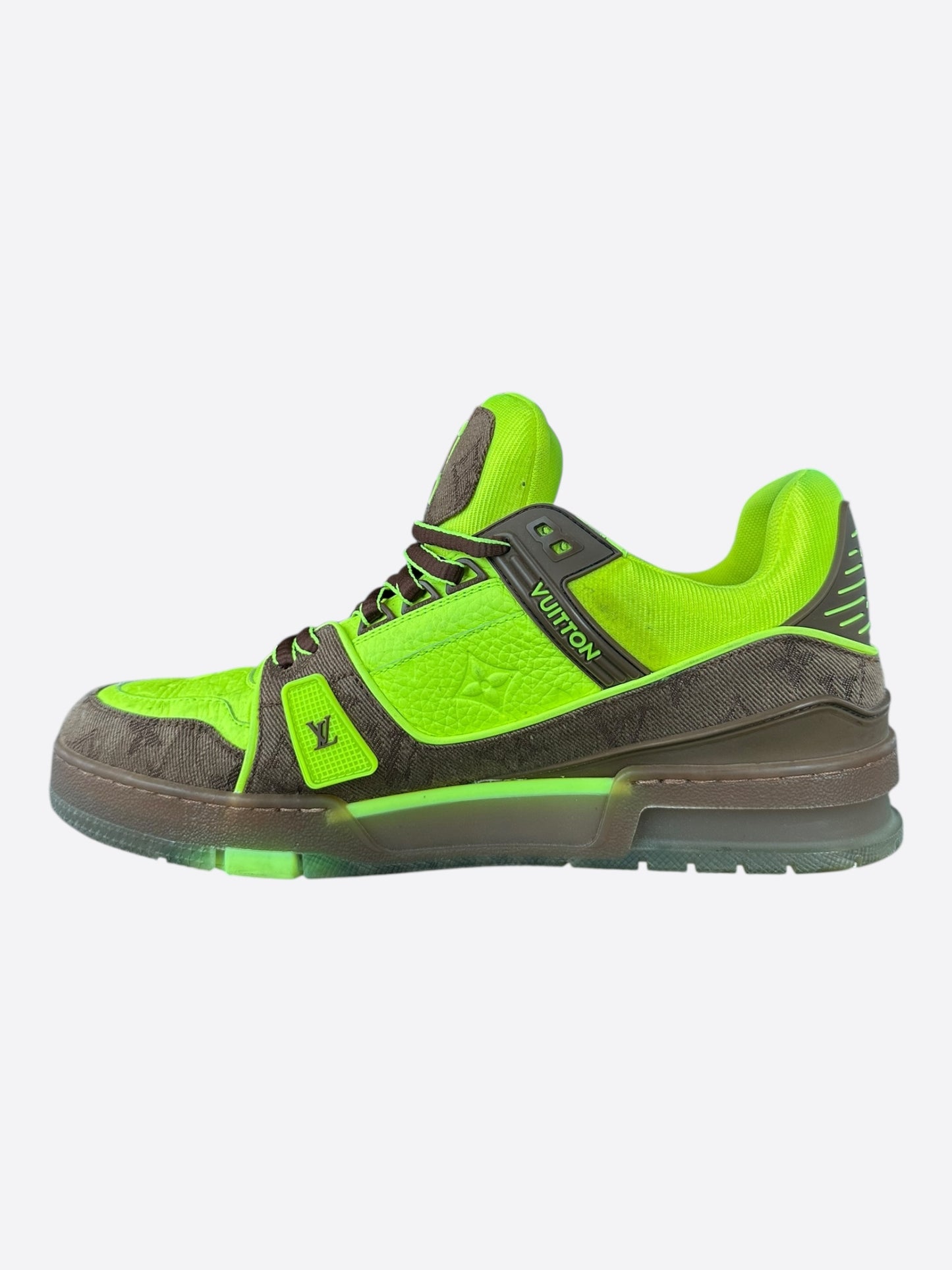 Louis Vuitton Brown & Green Monogram Trainers