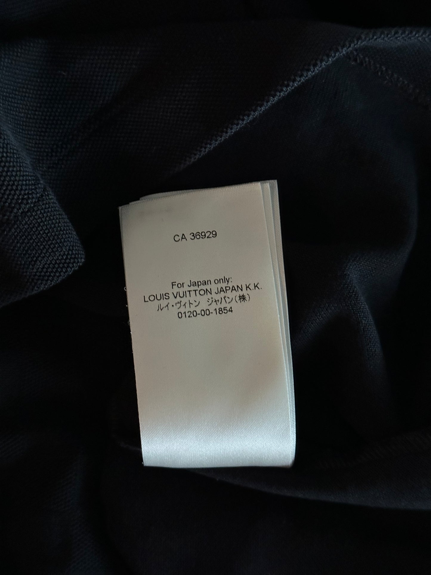 Louis Vuitton Black Half Damier Pocket T-Shirt