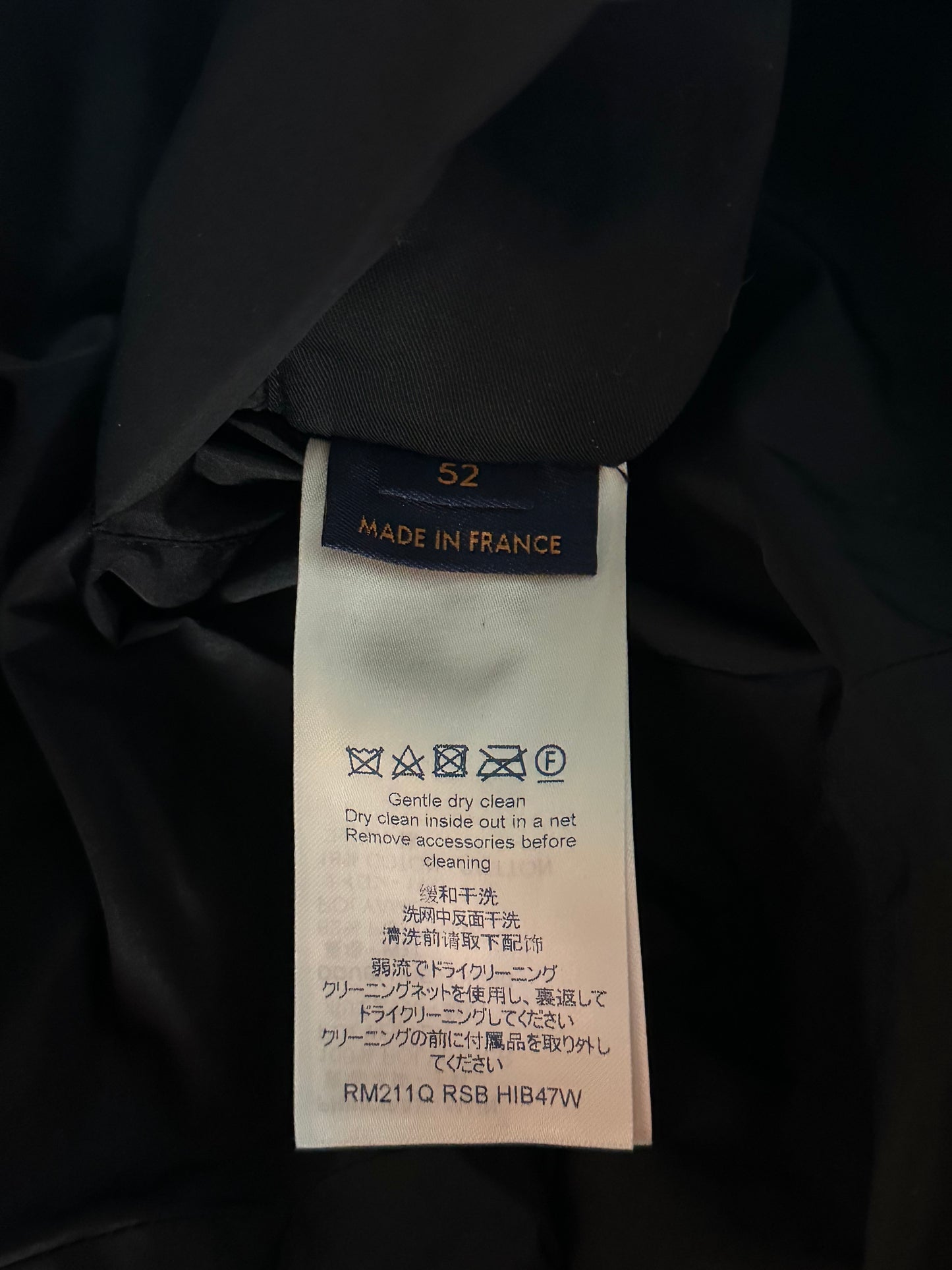 Louis Vuitton Black Flower Monogram Reversible Puffer Jacket