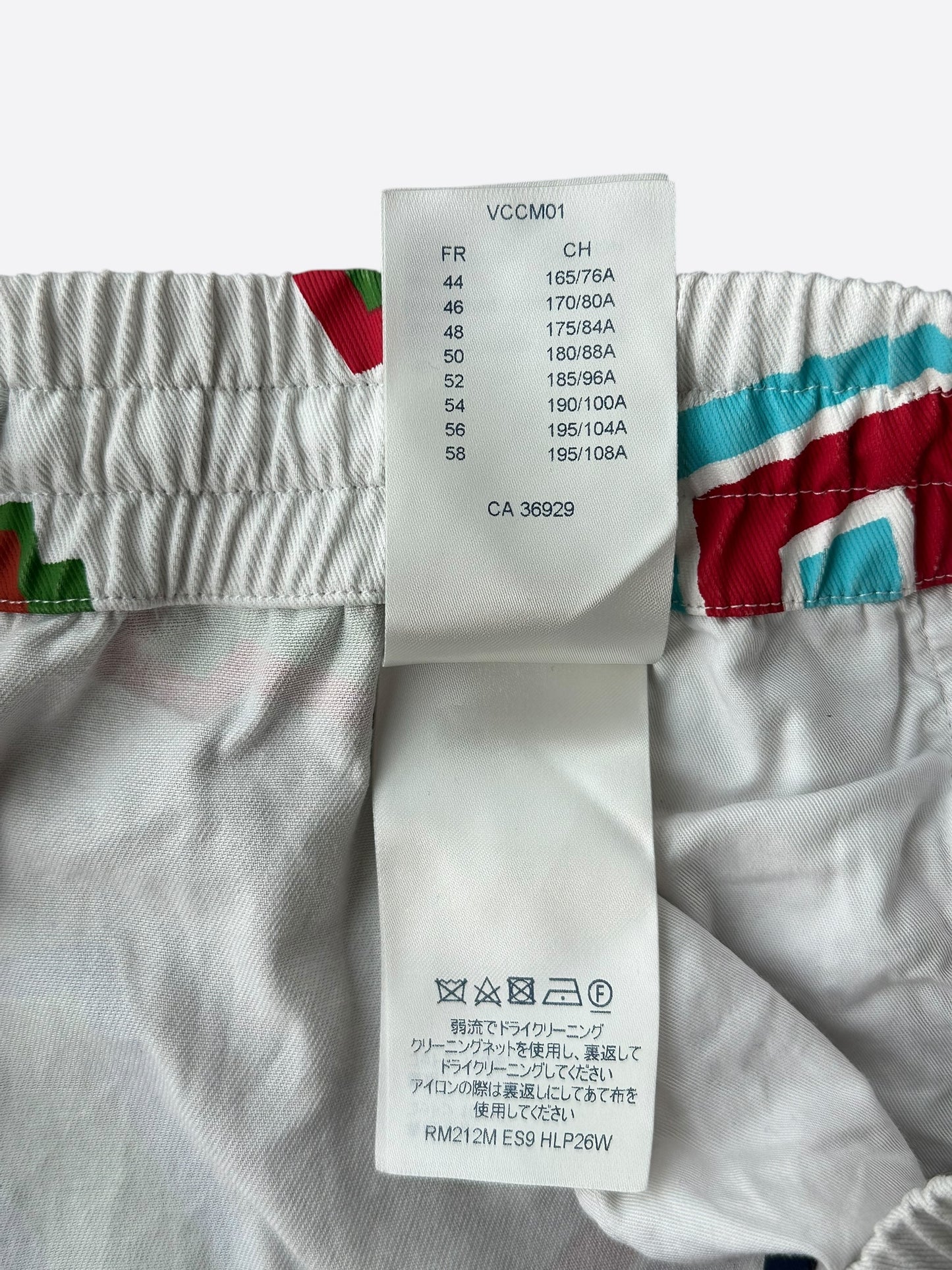 Louis Vuitton NBA White Multicolor Letter Shorts