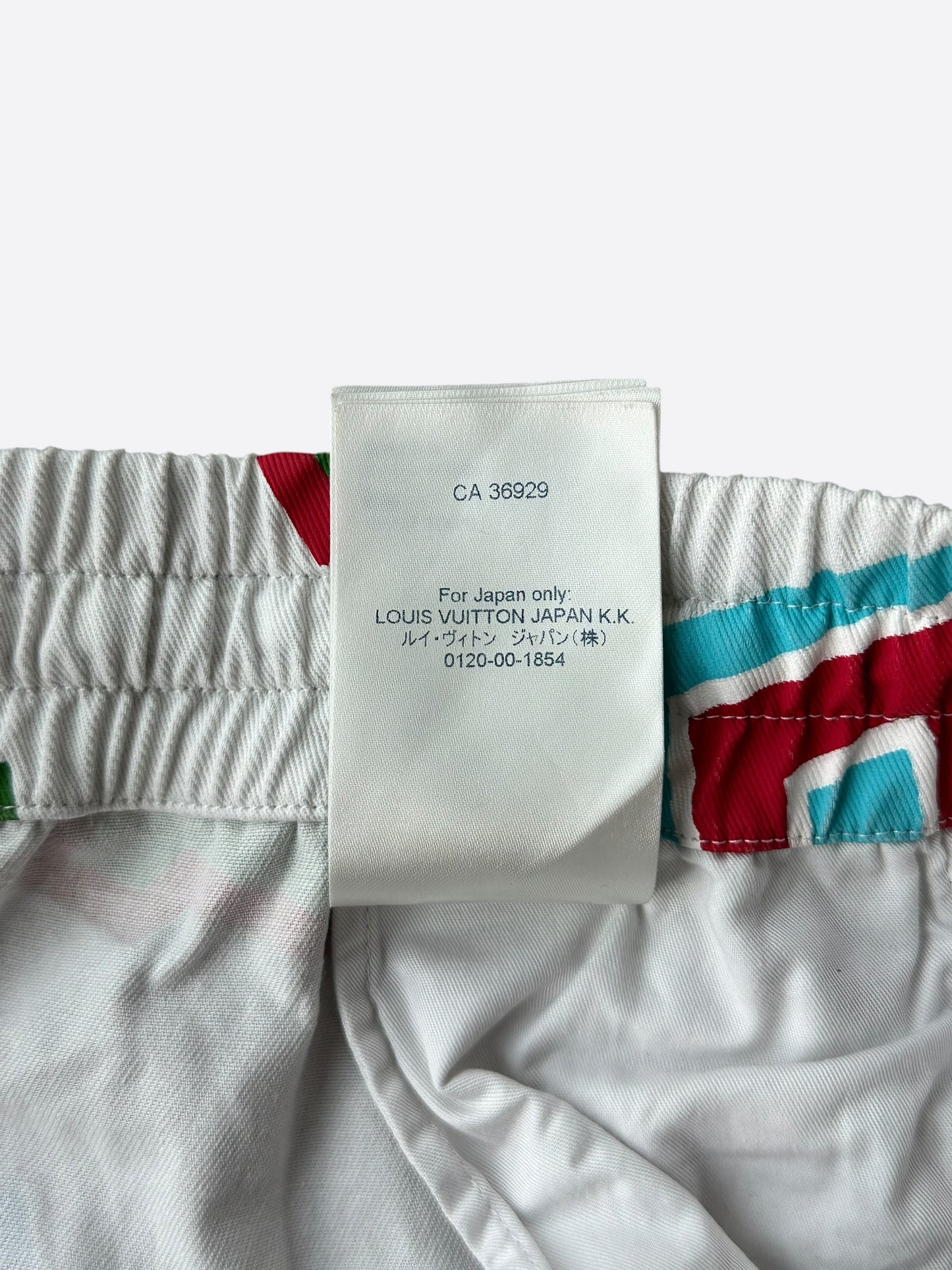 Louis Vuitton NBA White Multicolor Letter Shorts