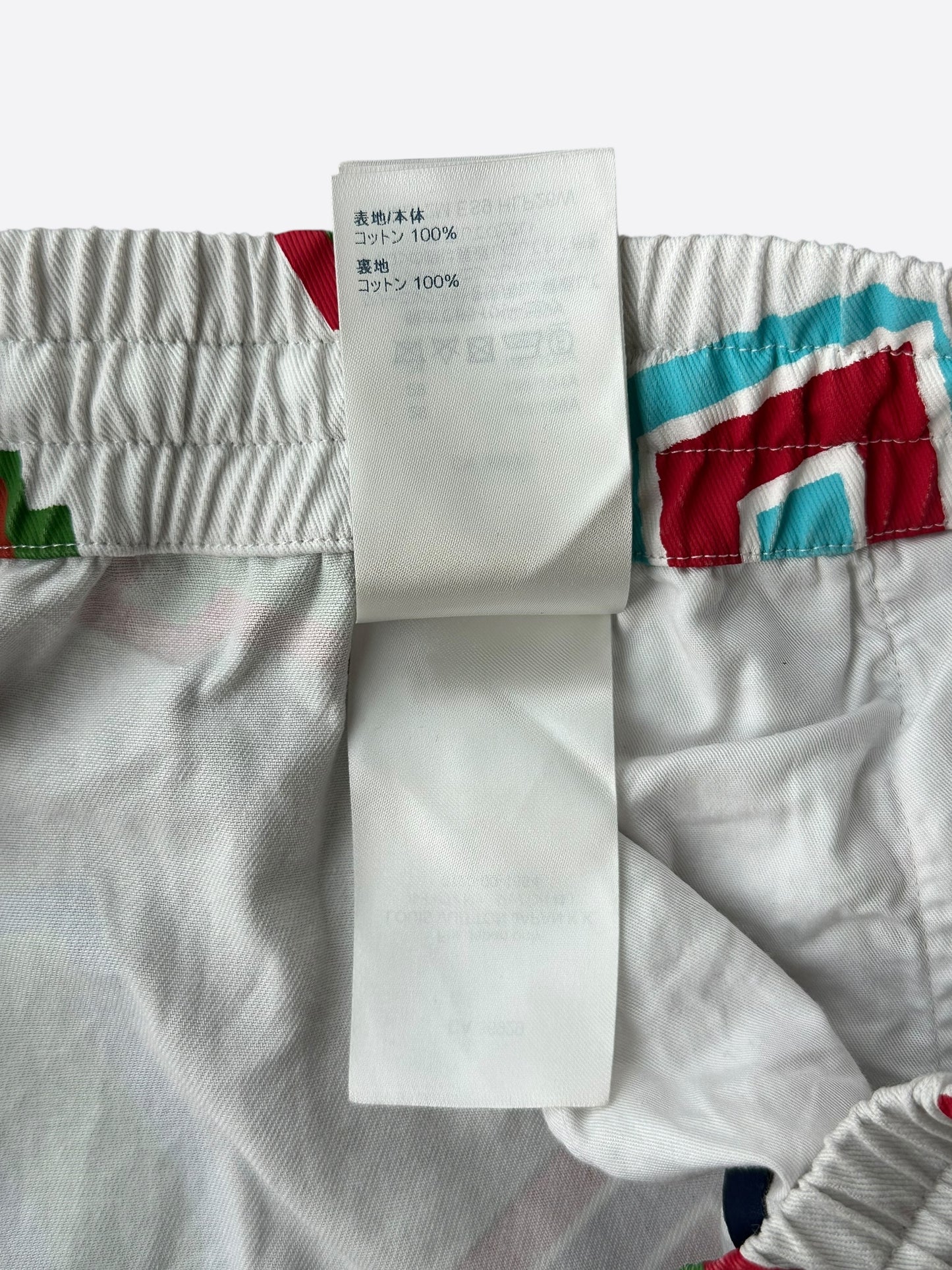 Louis Vuitton NBA White Multicolor Letter Shorts