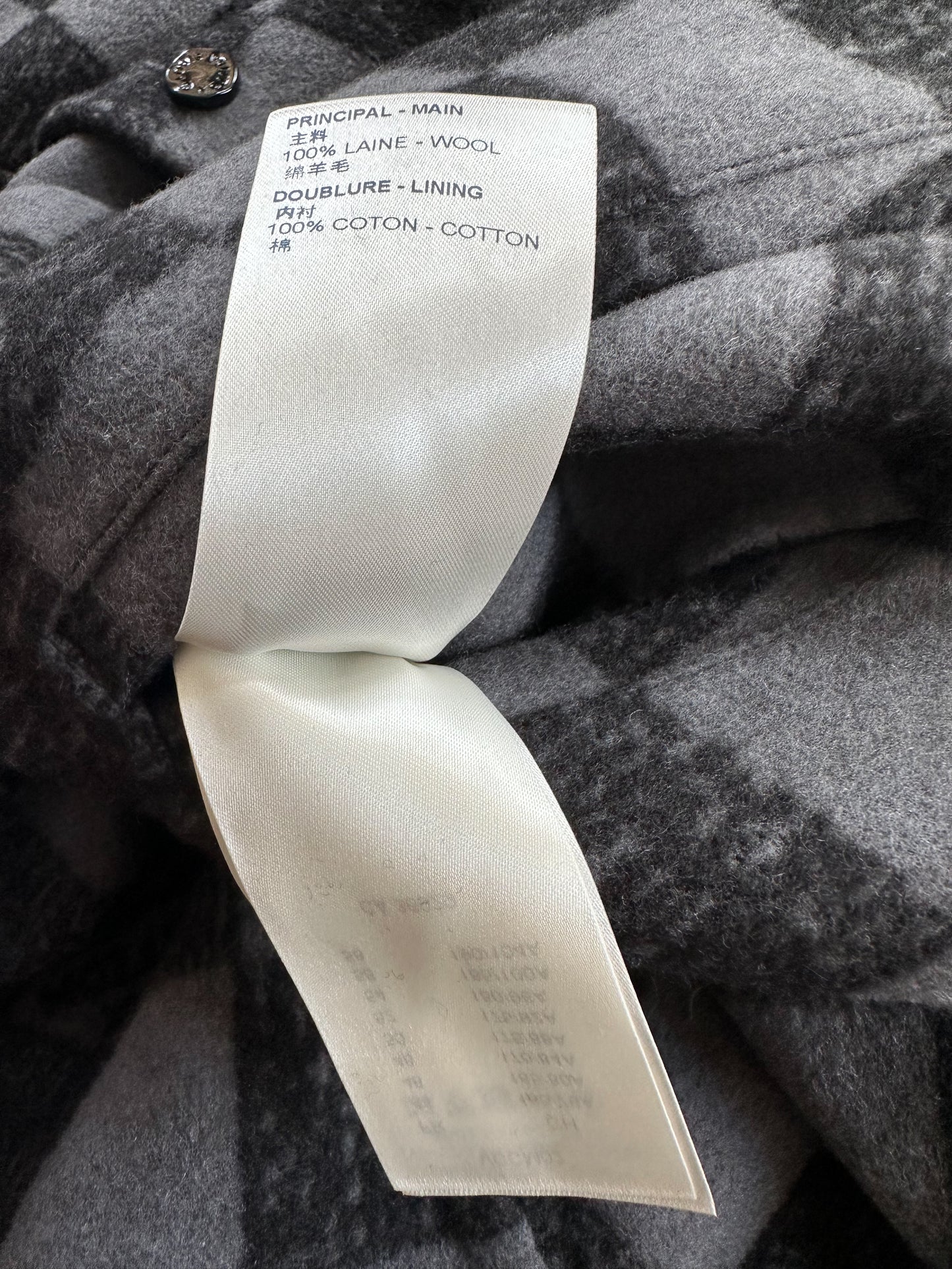 Louis Vuitton Black & Grey Damier Reversible Bomber Jacket