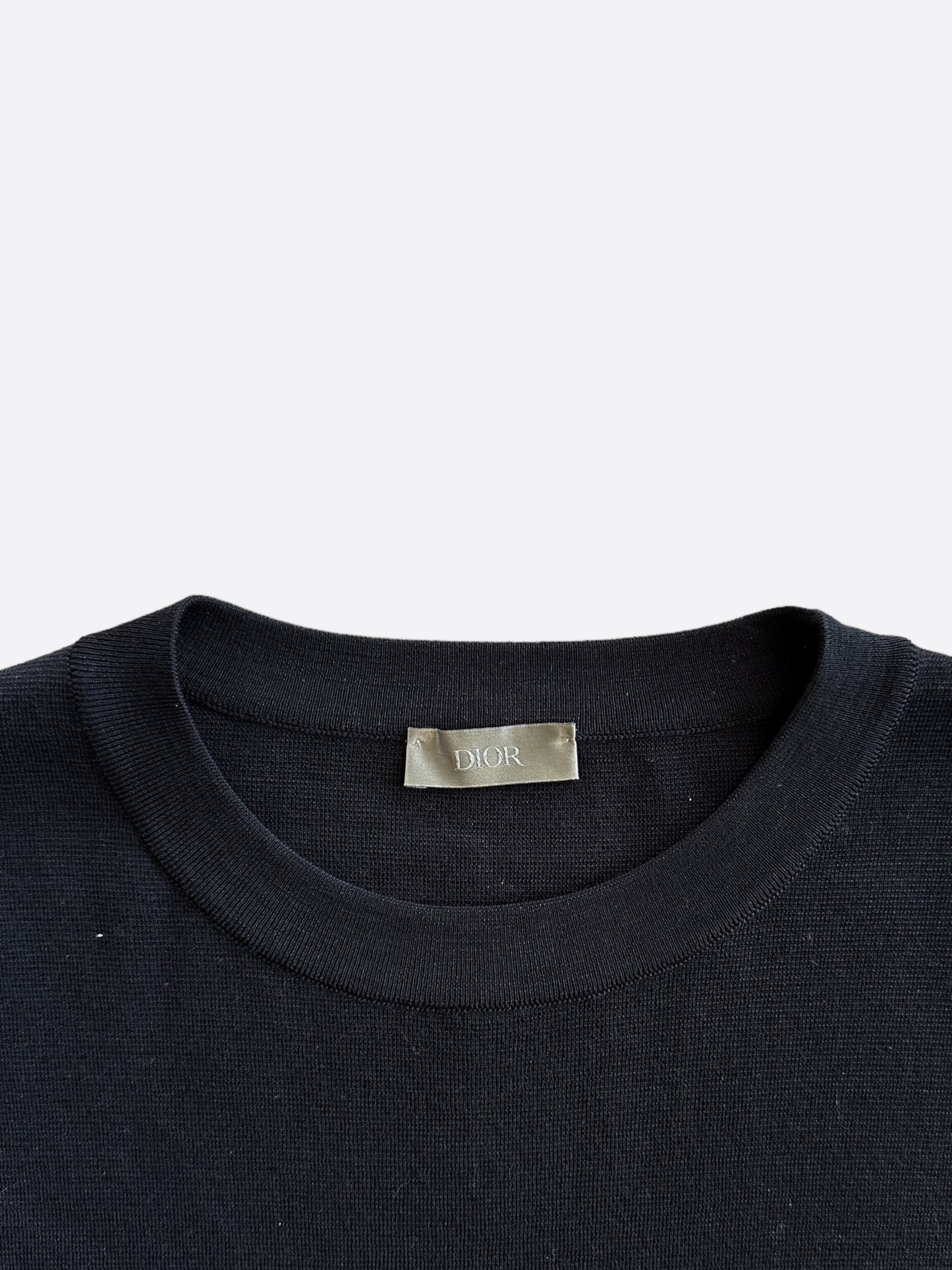 Dior Black Patch Wool Sweater