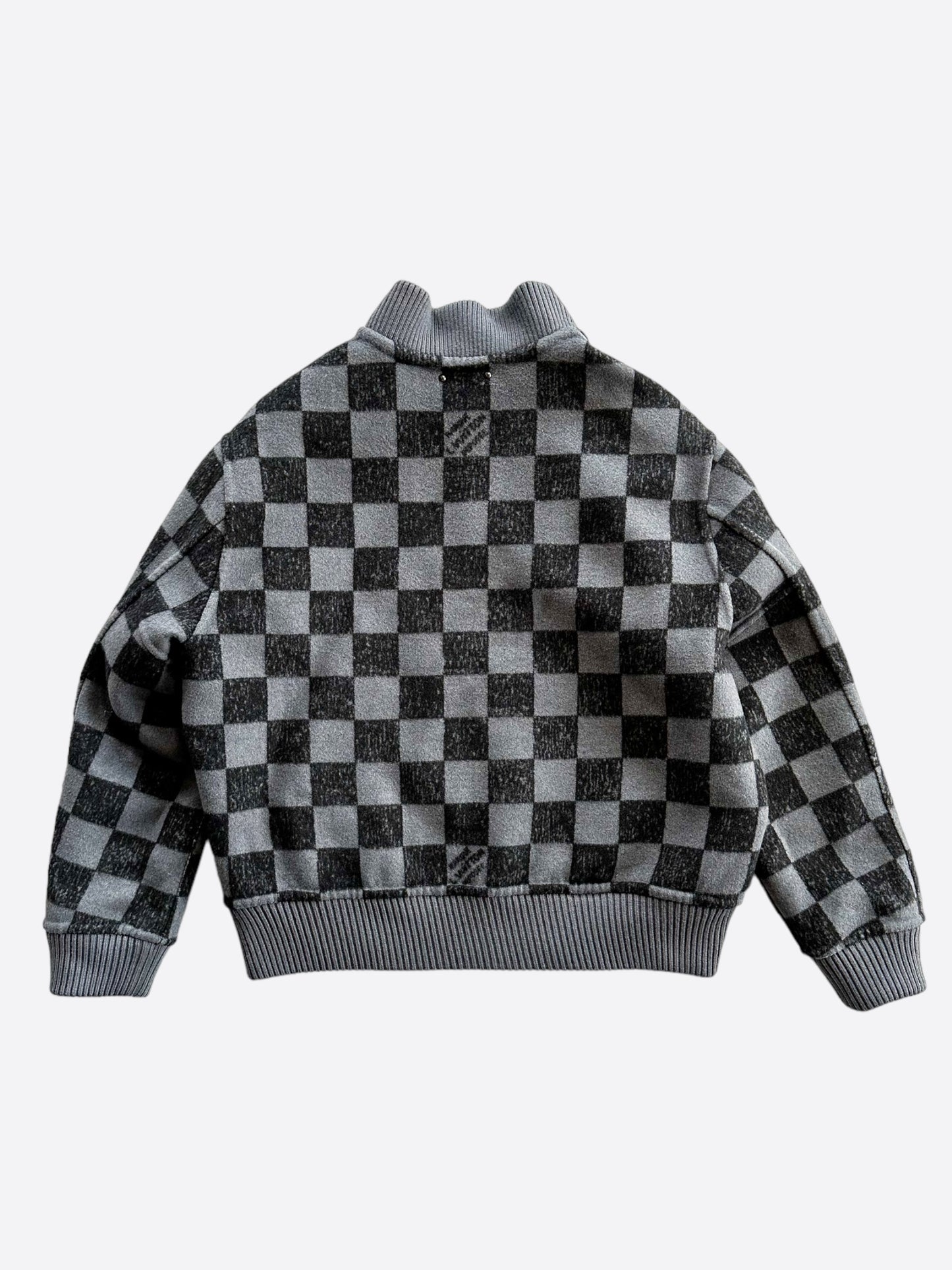 Louis Vuitton Black & Grey Damier Reversible Bomber Jacket
