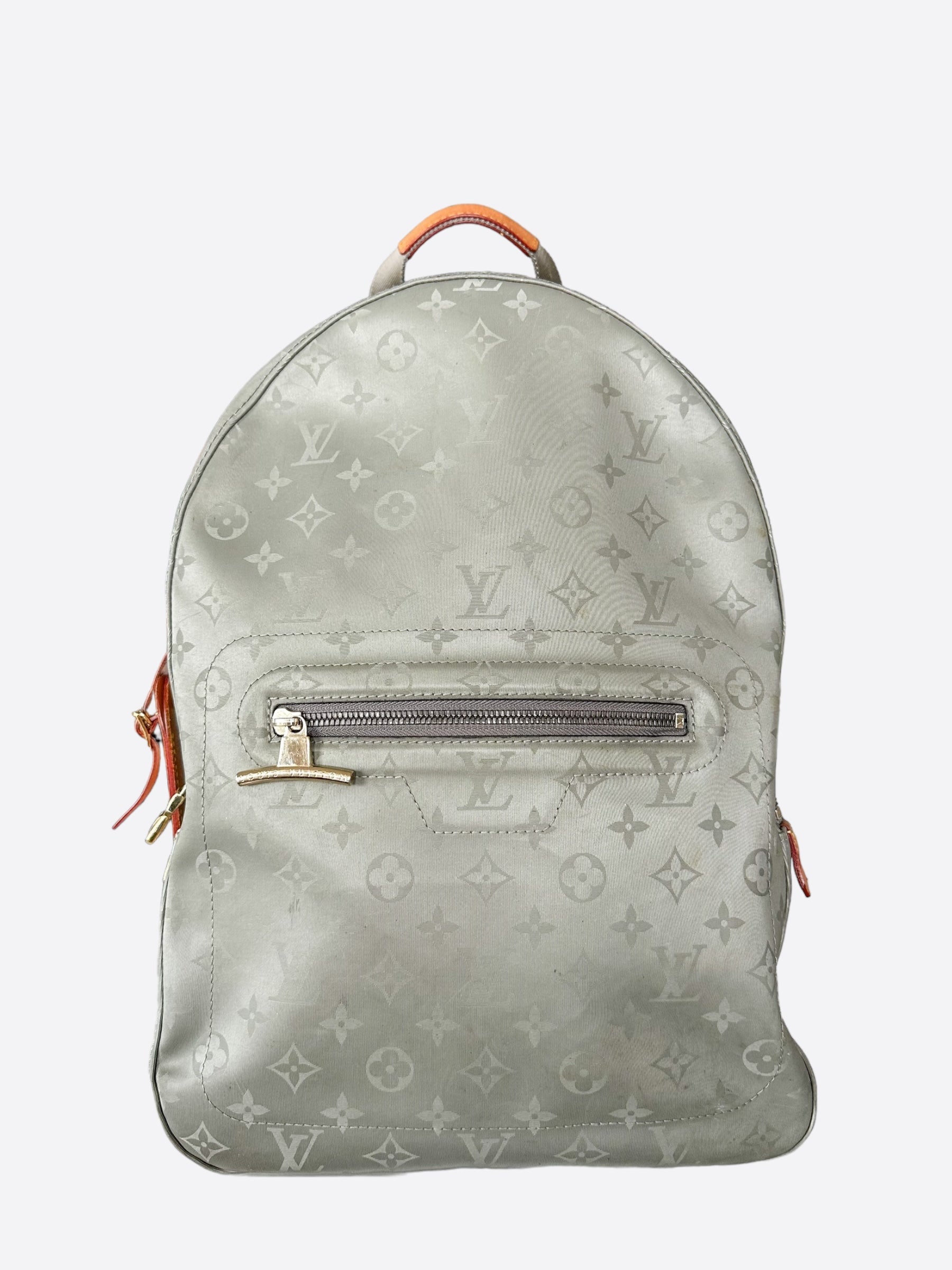 louis vuitton backpack silver Louis Vuitton Silver Titanium Monogram Backpack