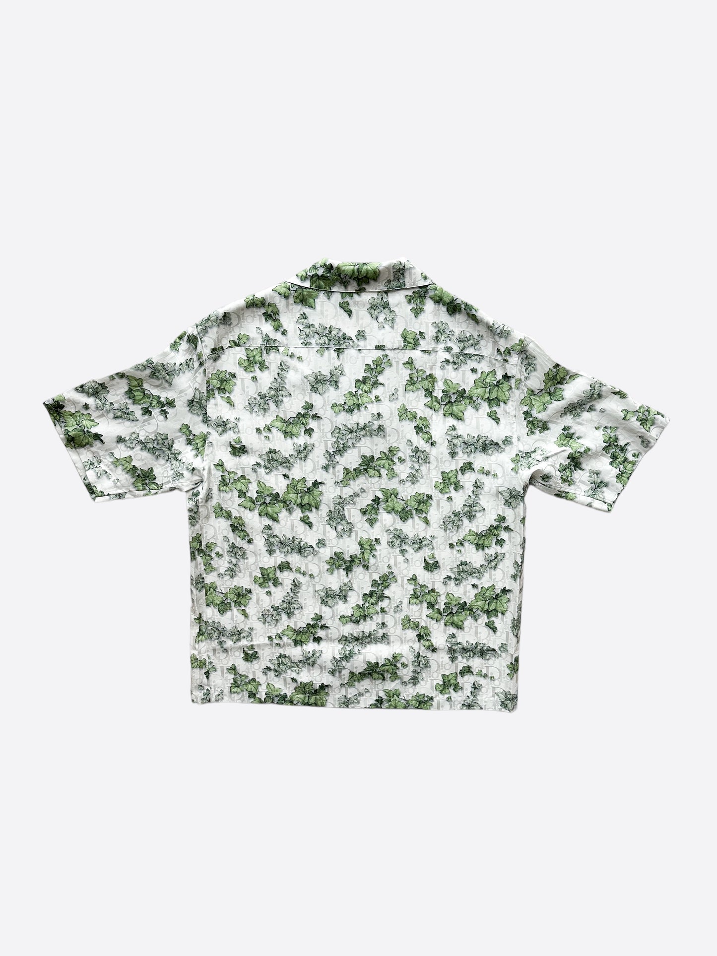 Dior Amoako Boafo White Oblique Leaf Button Up Shirt