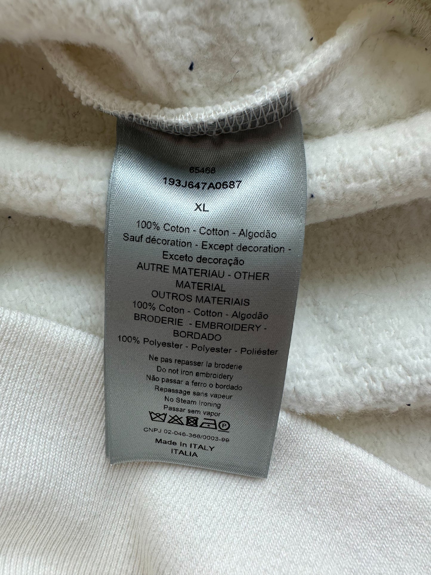 Dior Kenny Scharf Navy Embroidered Hoodie