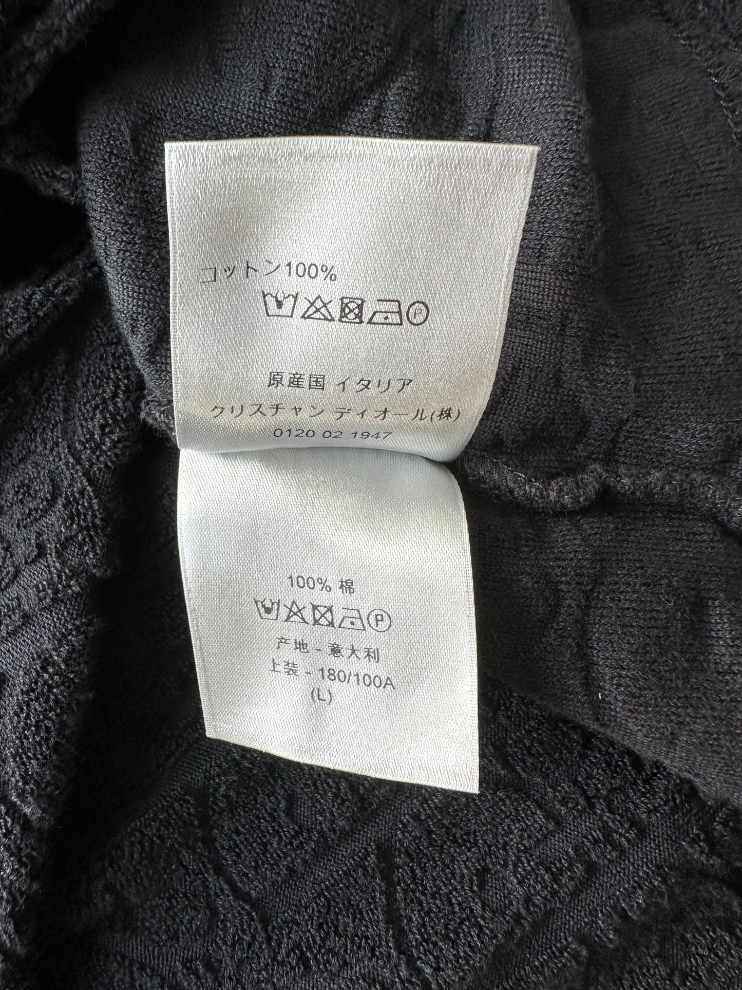 Dior Black Oblique Towel T-Shirt