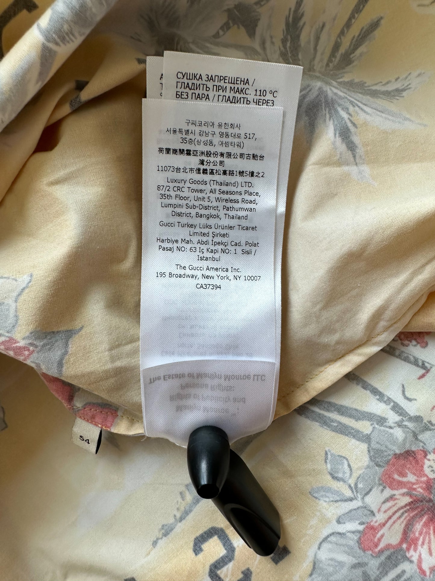 Gucci Yellow My Body Hawaiin Button Up Shirt