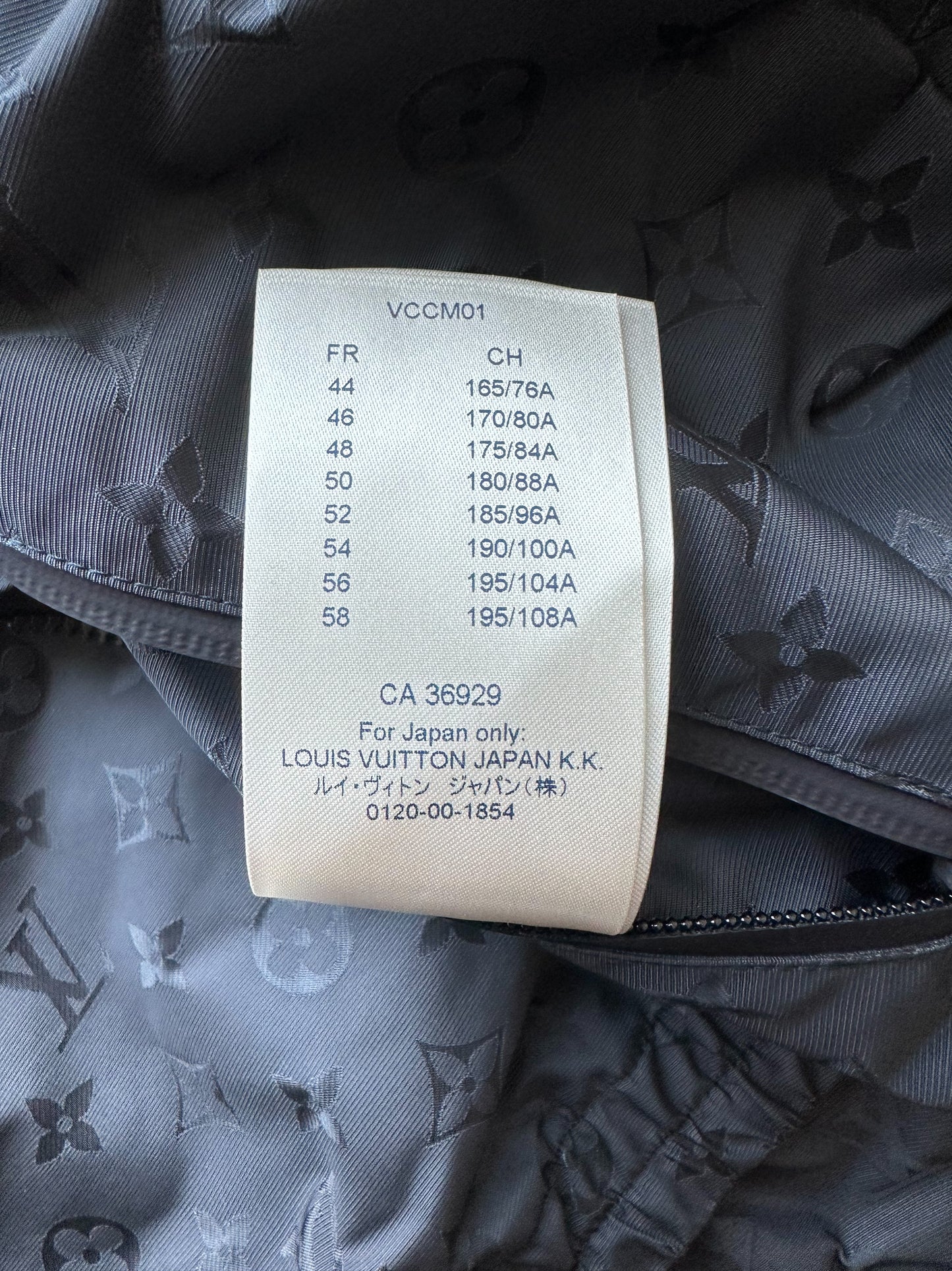 Louis Vuitton Navy Split Monogram Windbreaker