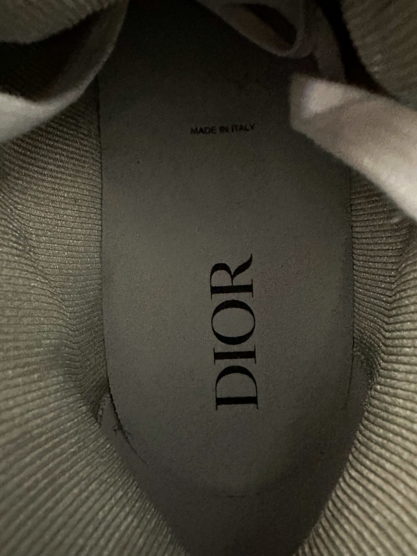 Dior Grey & White Oblique B27 Sneakers