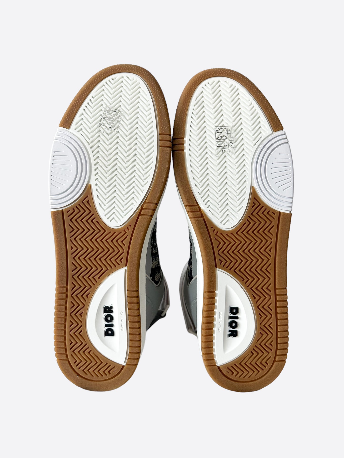Dior Grey & White Oblique B27 Sneakers